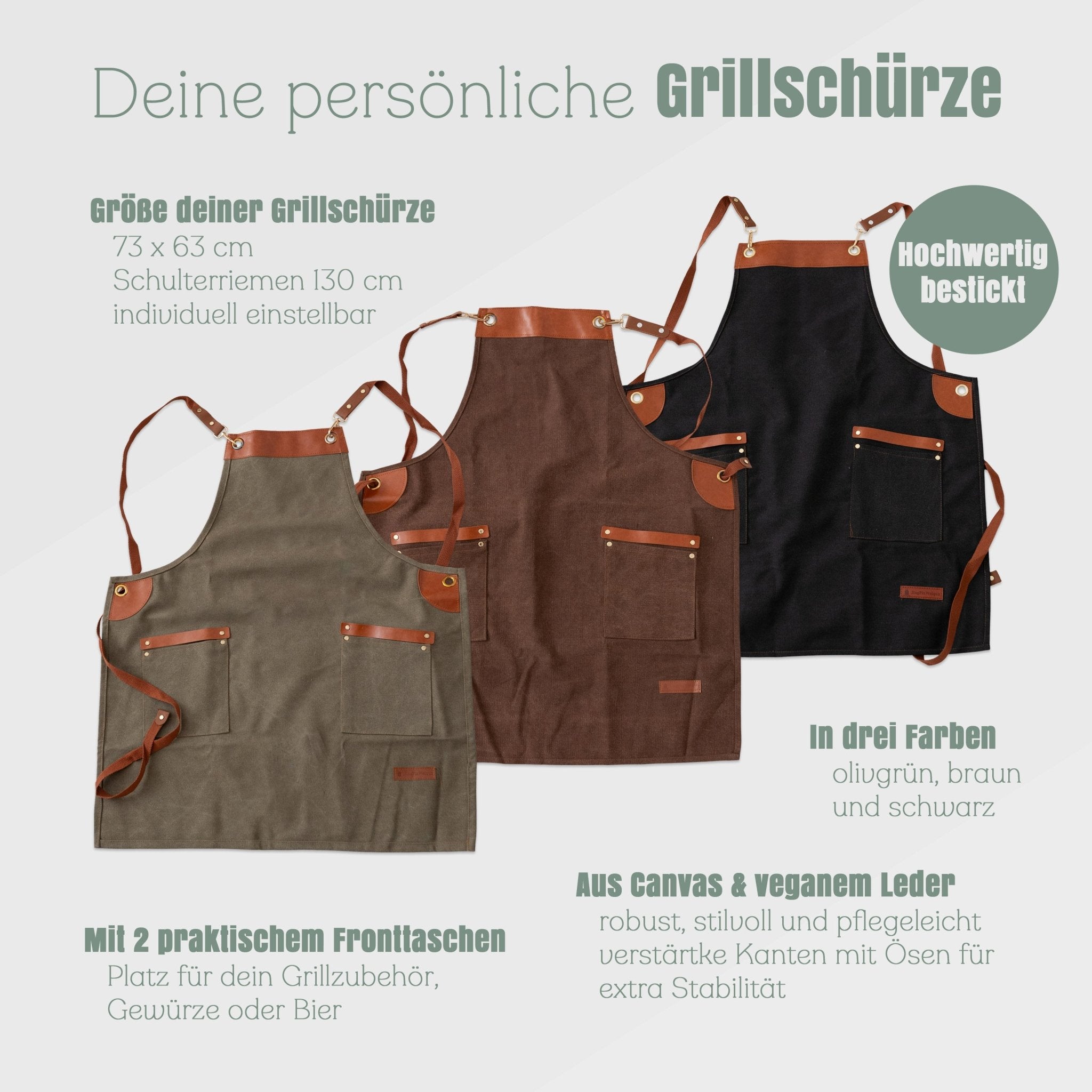 Grillset Grillschürze und Grillzange - Auftragsgriller - Abenteuernah