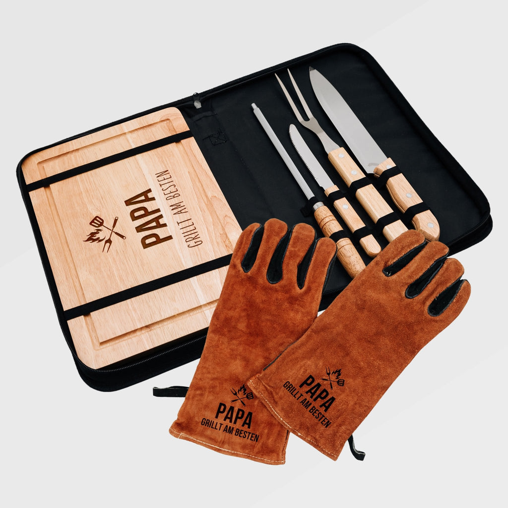 Geschenk für Papa – Grillhandschuhe im Set