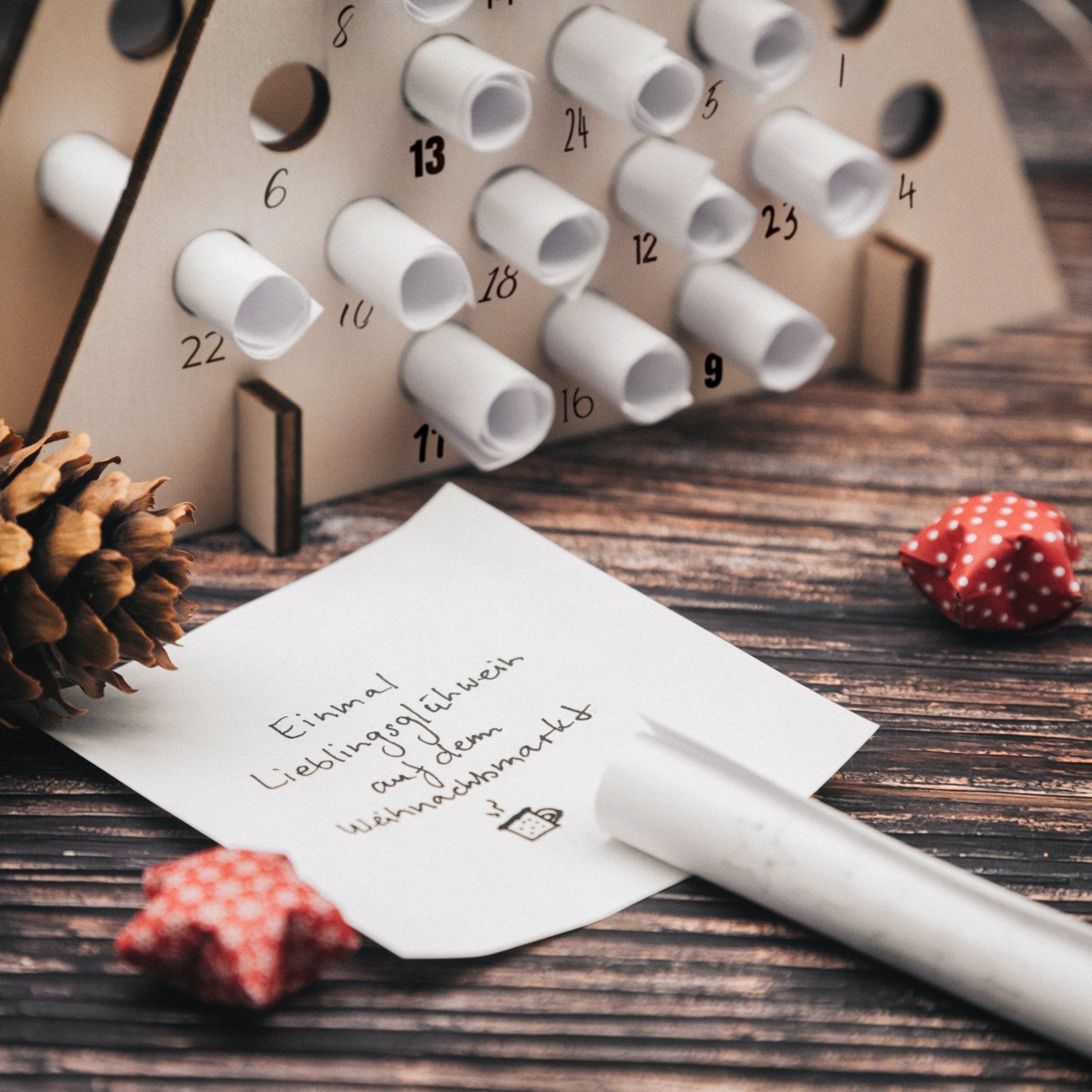 Gutschein - Adventskalender - Kleiner Tannenbaum mit Wunschname - Abenteuernah