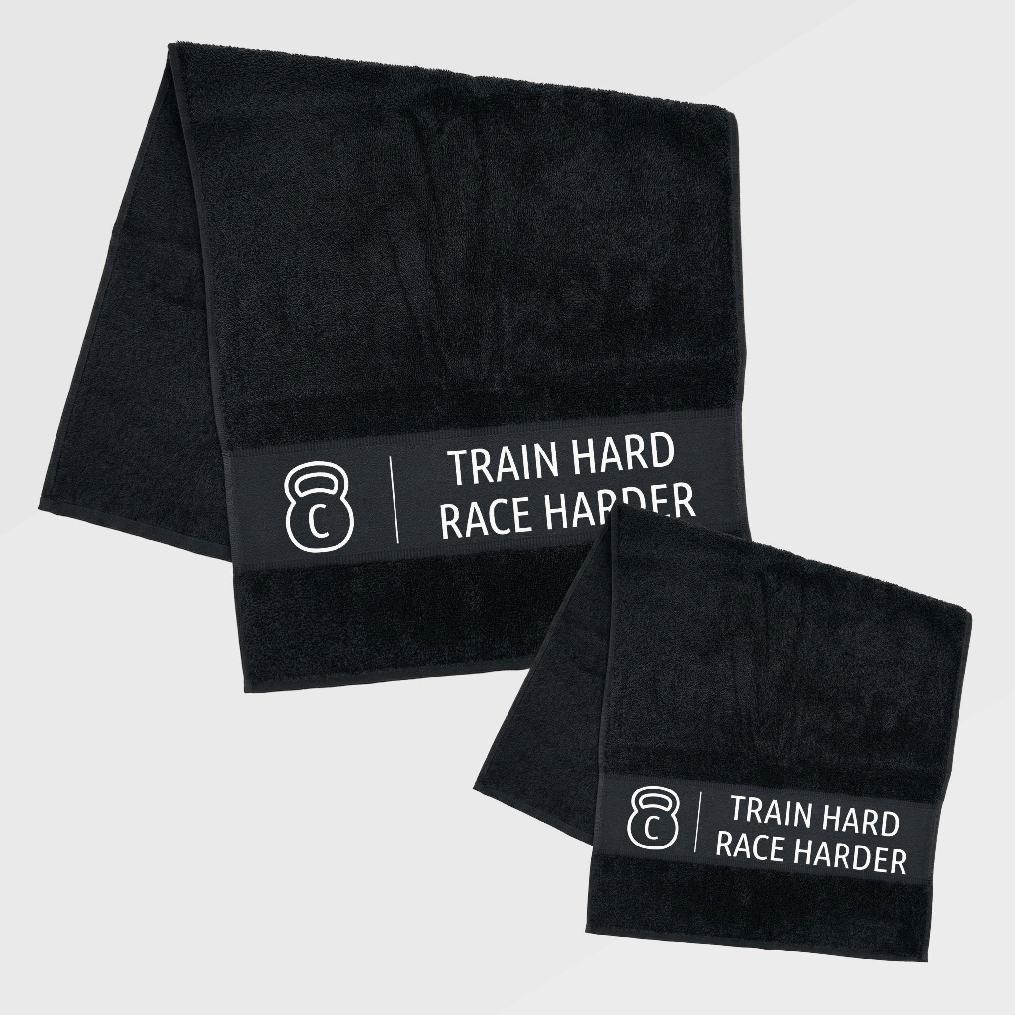 Handtuch Baumwolle personalisiert - Train Hard - Abenteuernah