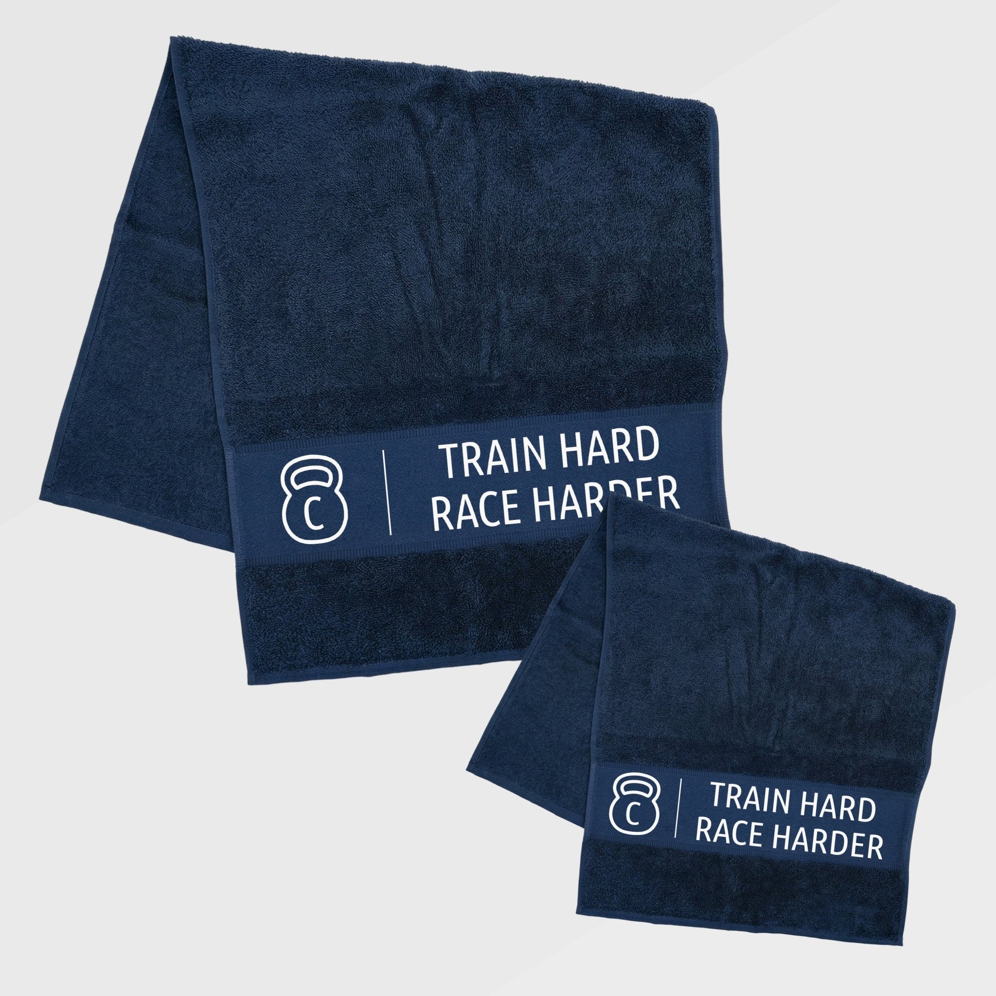 Handtuch Baumwolle personalisiert - Train Hard - Abenteuernah