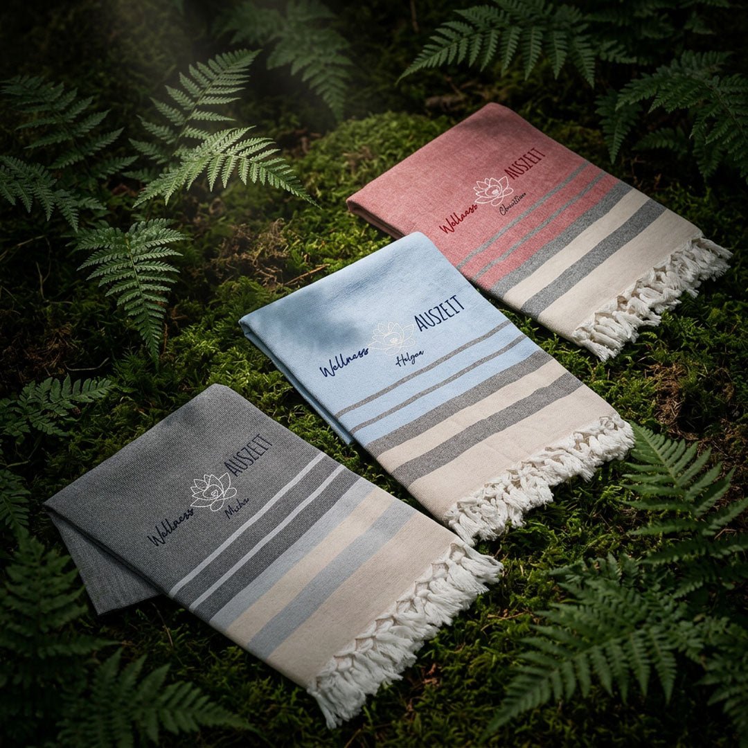 Handtuch Hamamtuch - Wellness Auszeit - Abenteuernah