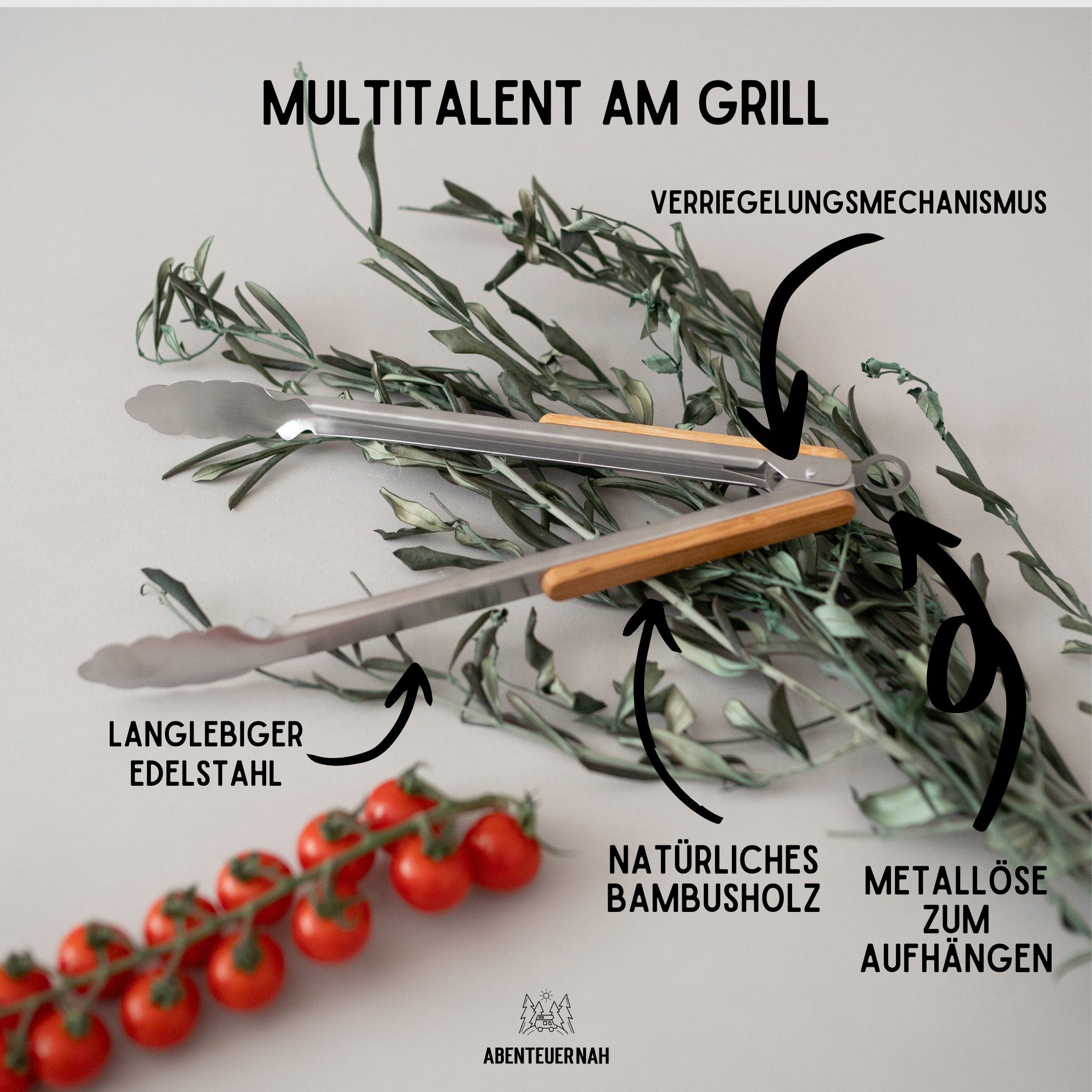 Grillzange Papa, Grillzange personalisiert, Vatertag, Papa, Geschenke für Männer, Grill, Grillzange, Männergeschenke - abenteuernah