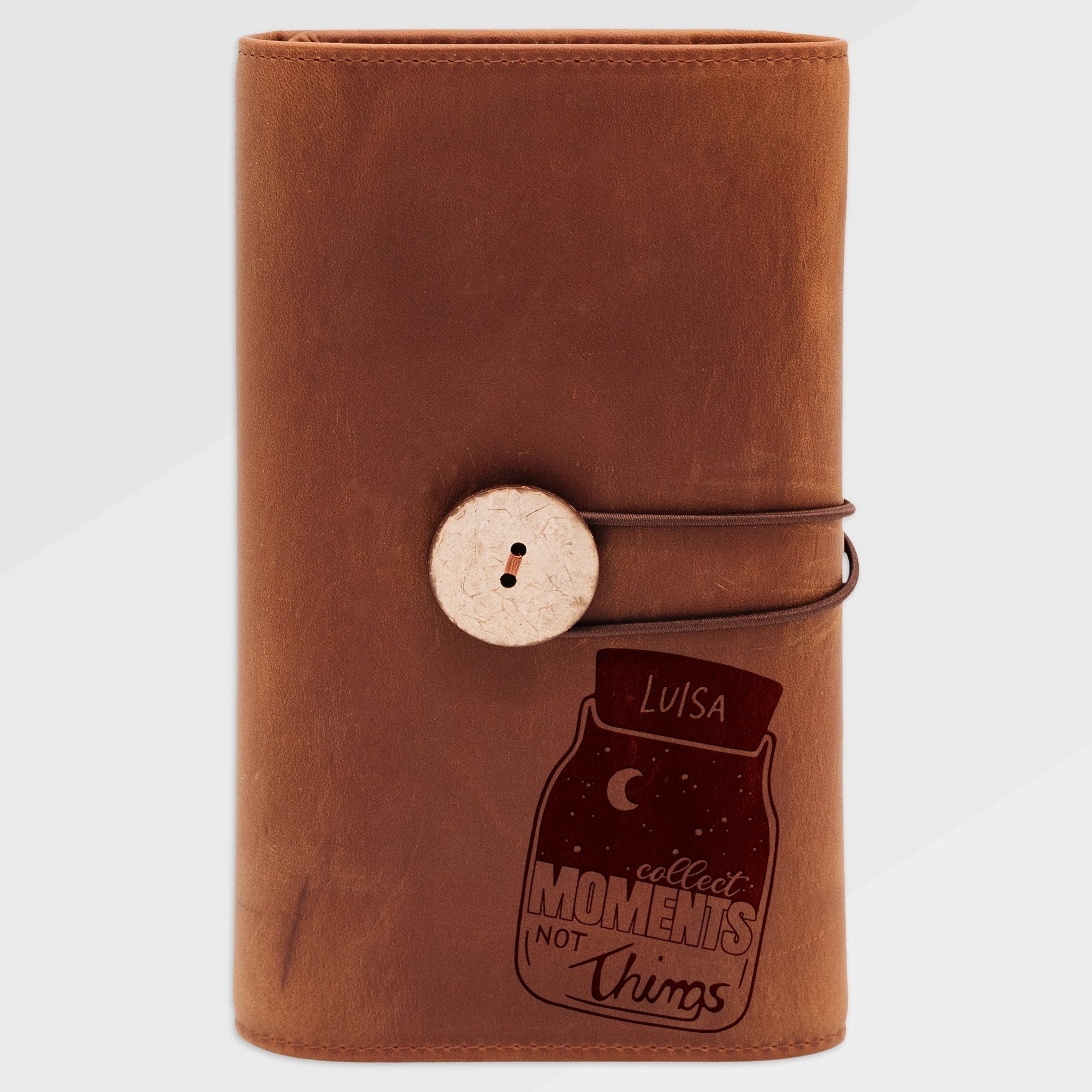 Kabelorganizer aus echtem Leder - Reisemotiv + Wunschname - Abenteuernah