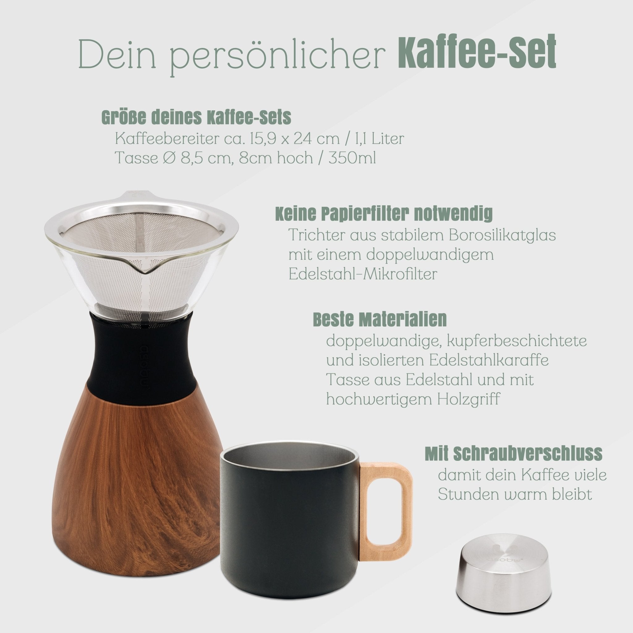 Kaffee - Set - All you need is Coffee - Abenteuernah