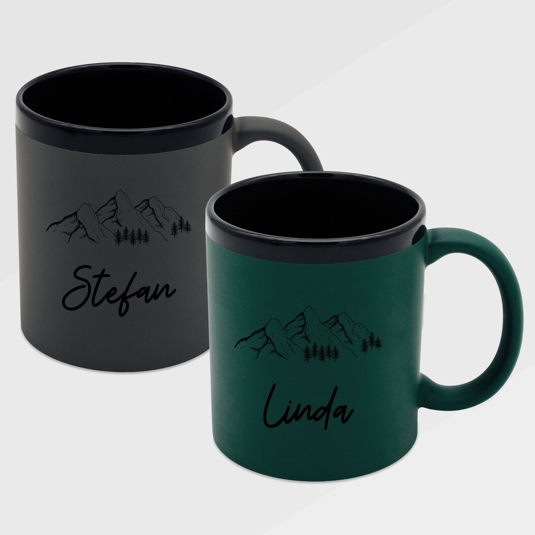 Keramiktasse farbig - Berge - Abenteuernah