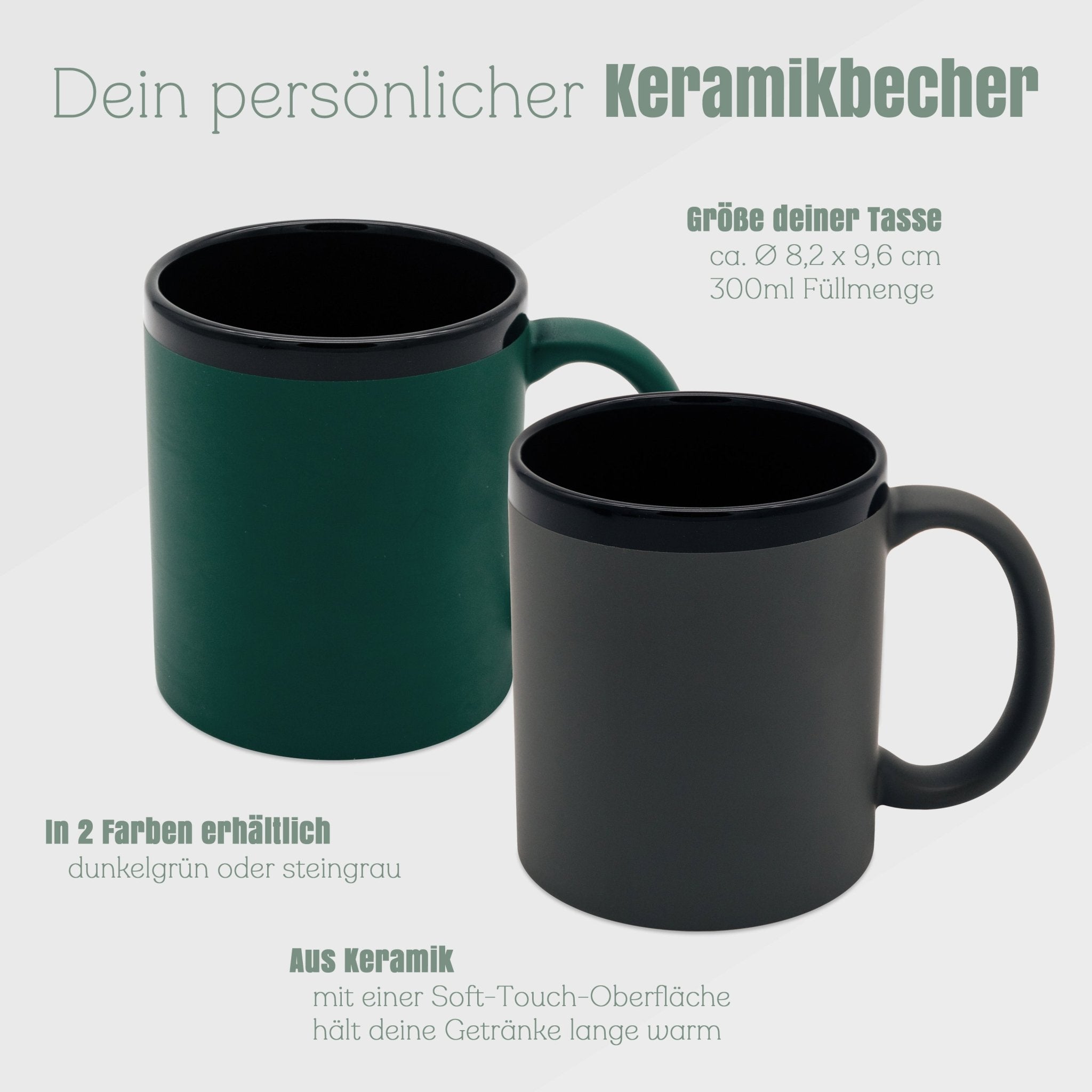 Keramiktasse farbig - Fahrrad - Abenteuernah