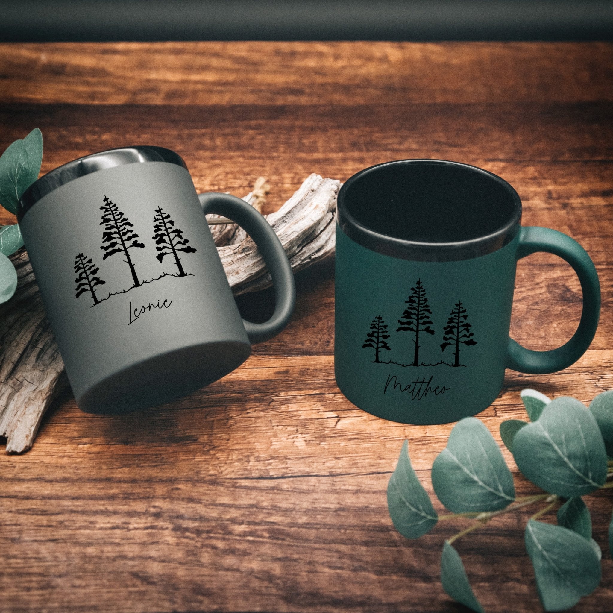 Keramiktasse farbig - Wald - Abenteuernah