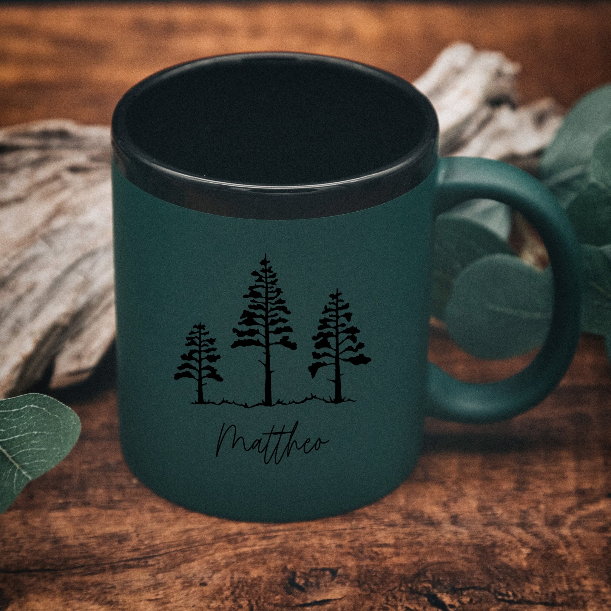 Keramiktasse farbig - Wald - Abenteuernah