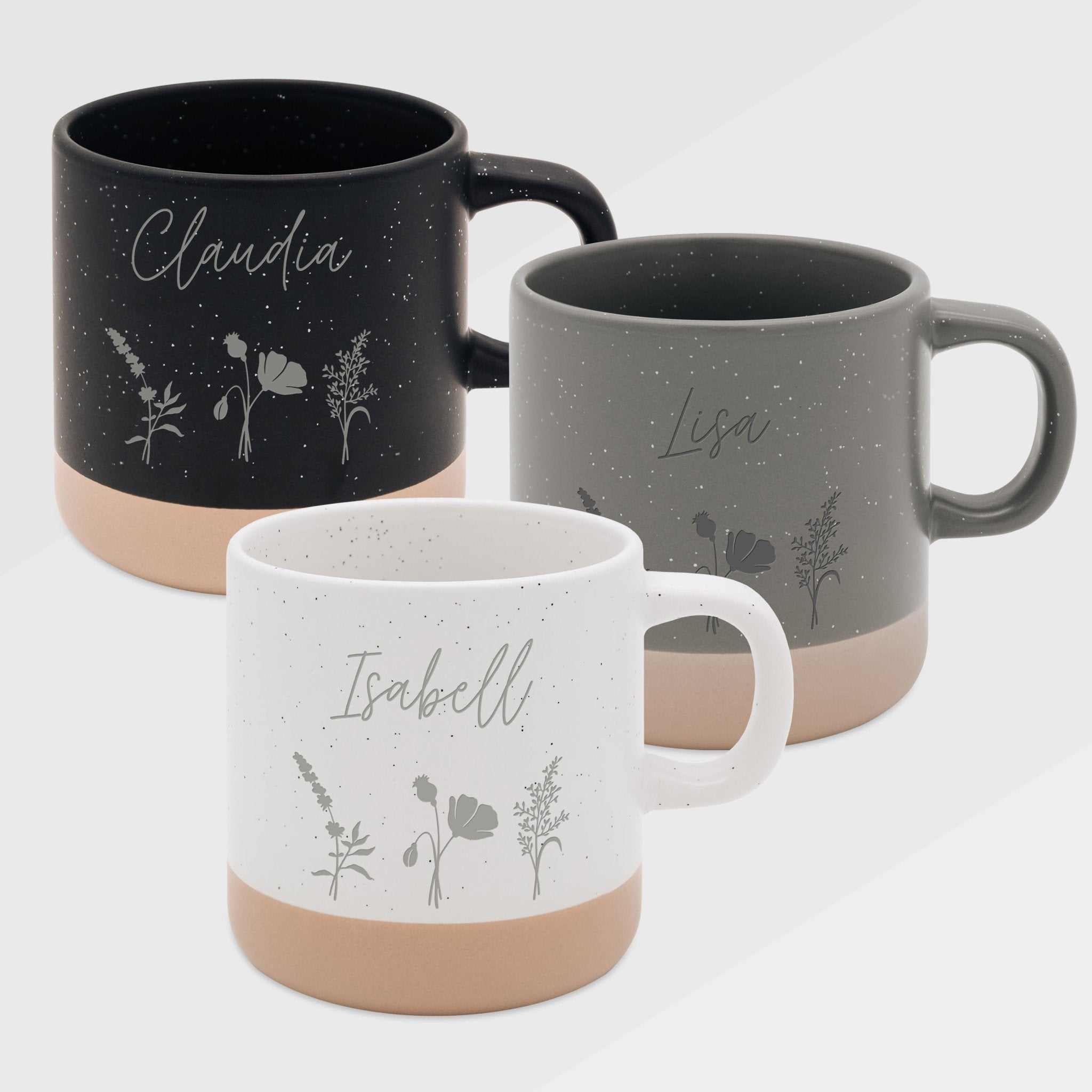 Keramiktasse Steingut - Blumenwiese - Abenteuernah