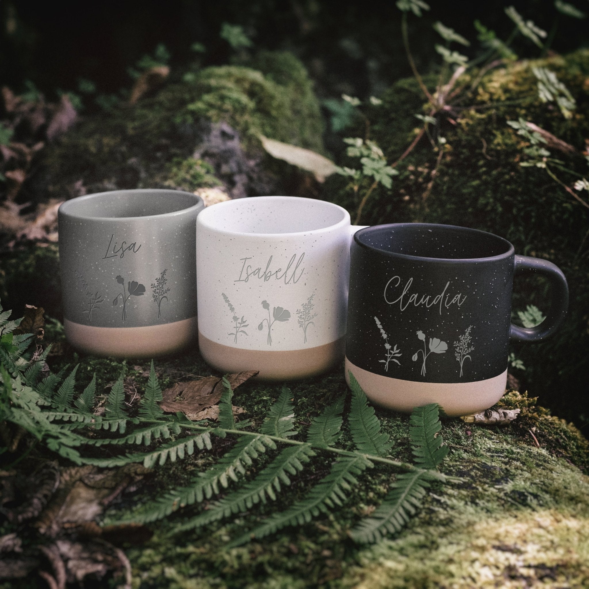 Keramiktasse Steingut - Blumenwiese - Abenteuernah