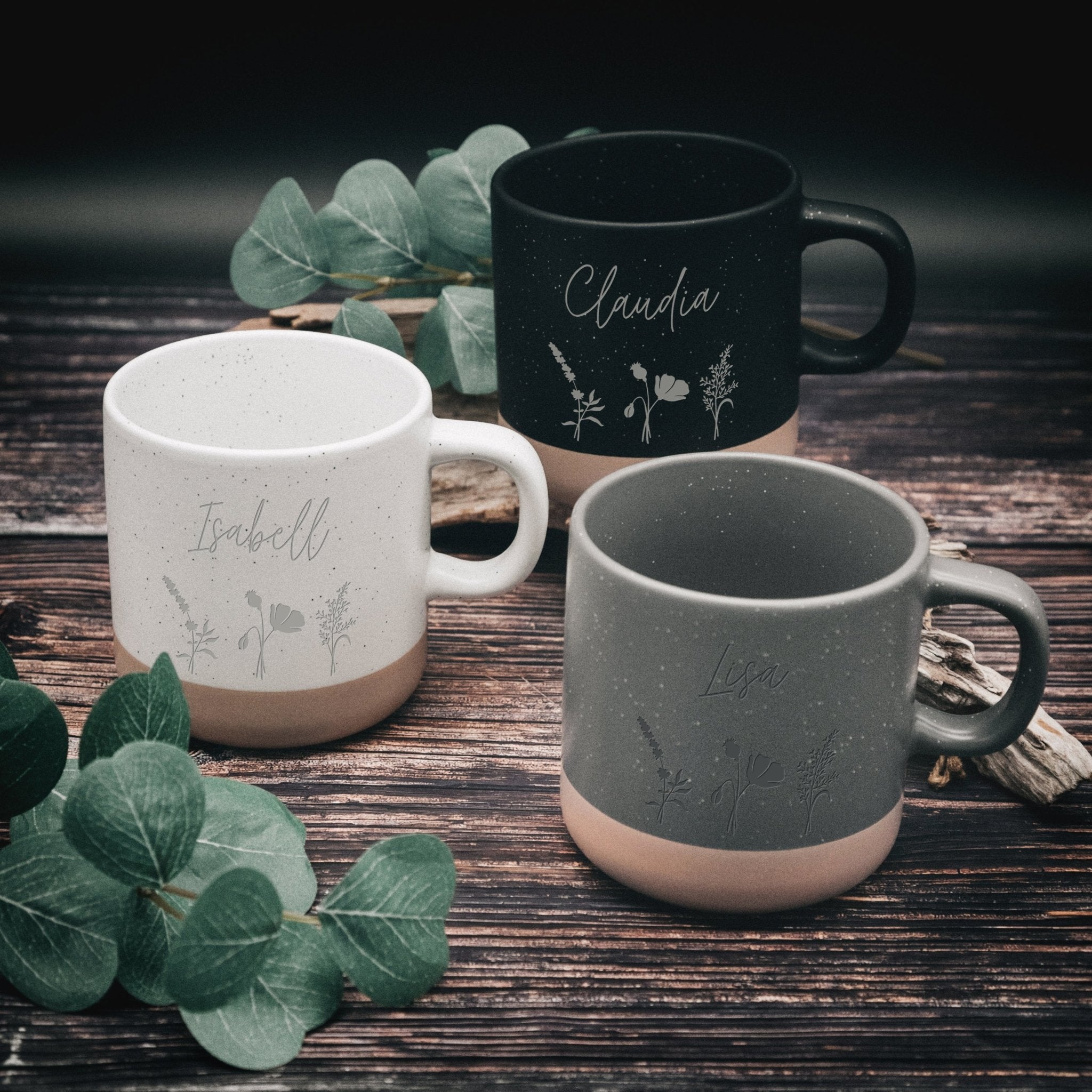 Keramiktasse Steingut - Blumenwiese - Abenteuernah