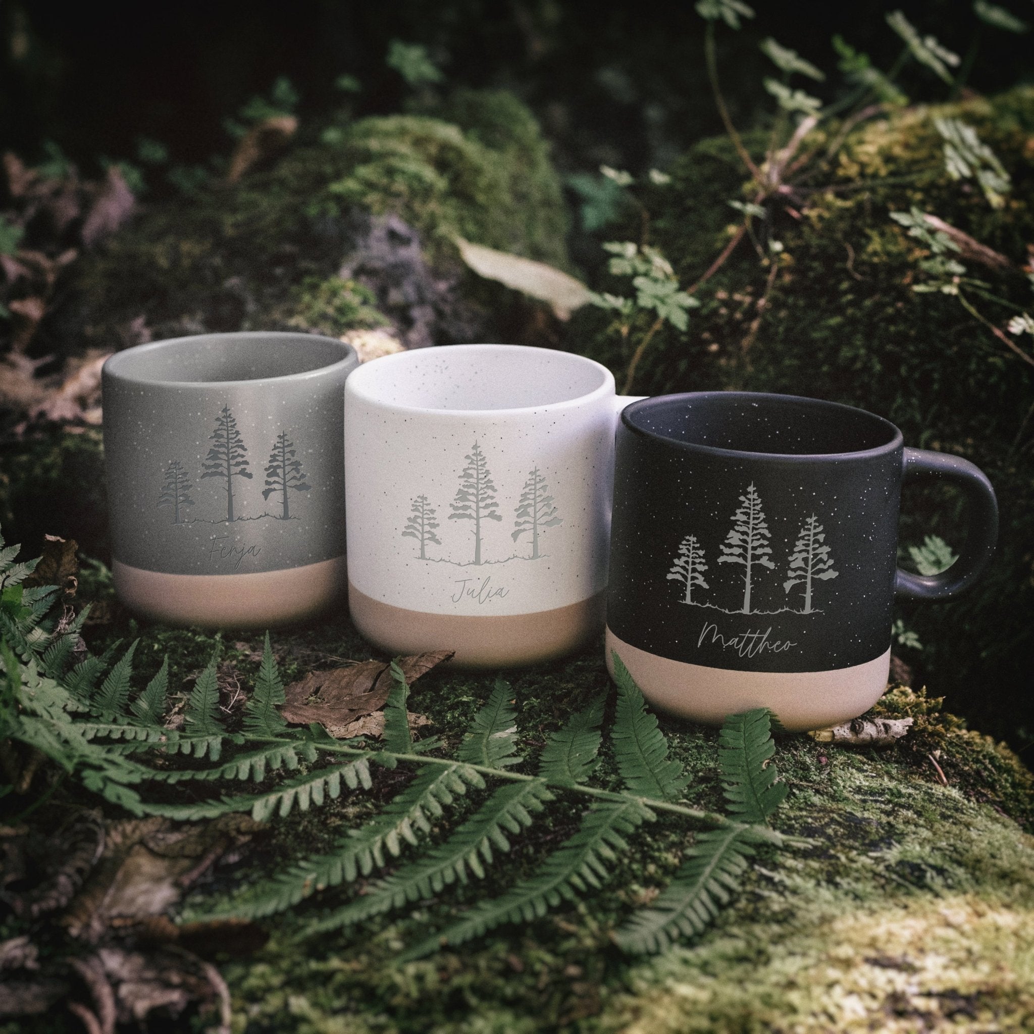 Keramiktasse Steingut - Wald - Abenteuernah