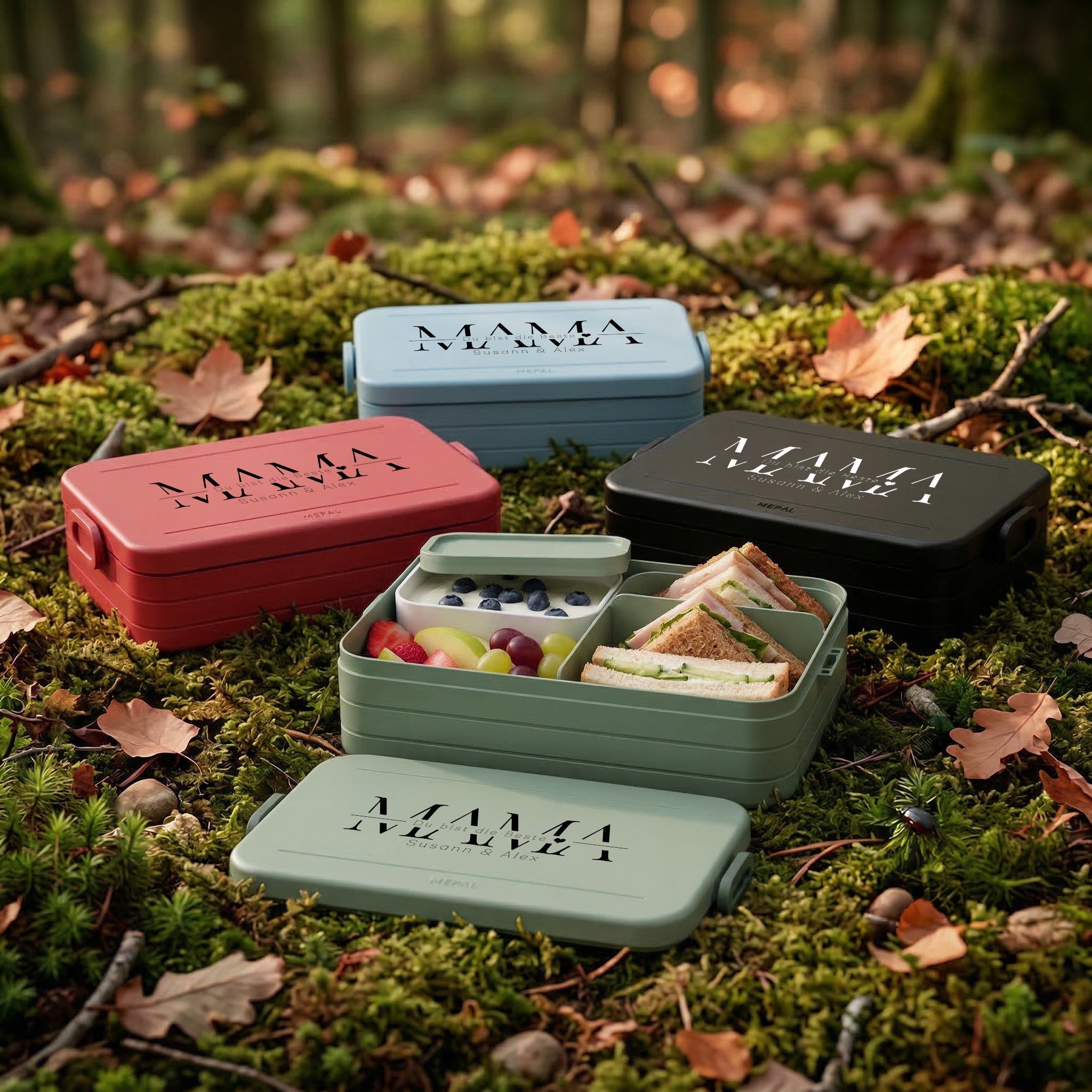 Mepal Brotdose mit Bentoeinsatz - Mama, du bist die Beste - Abenteuernah