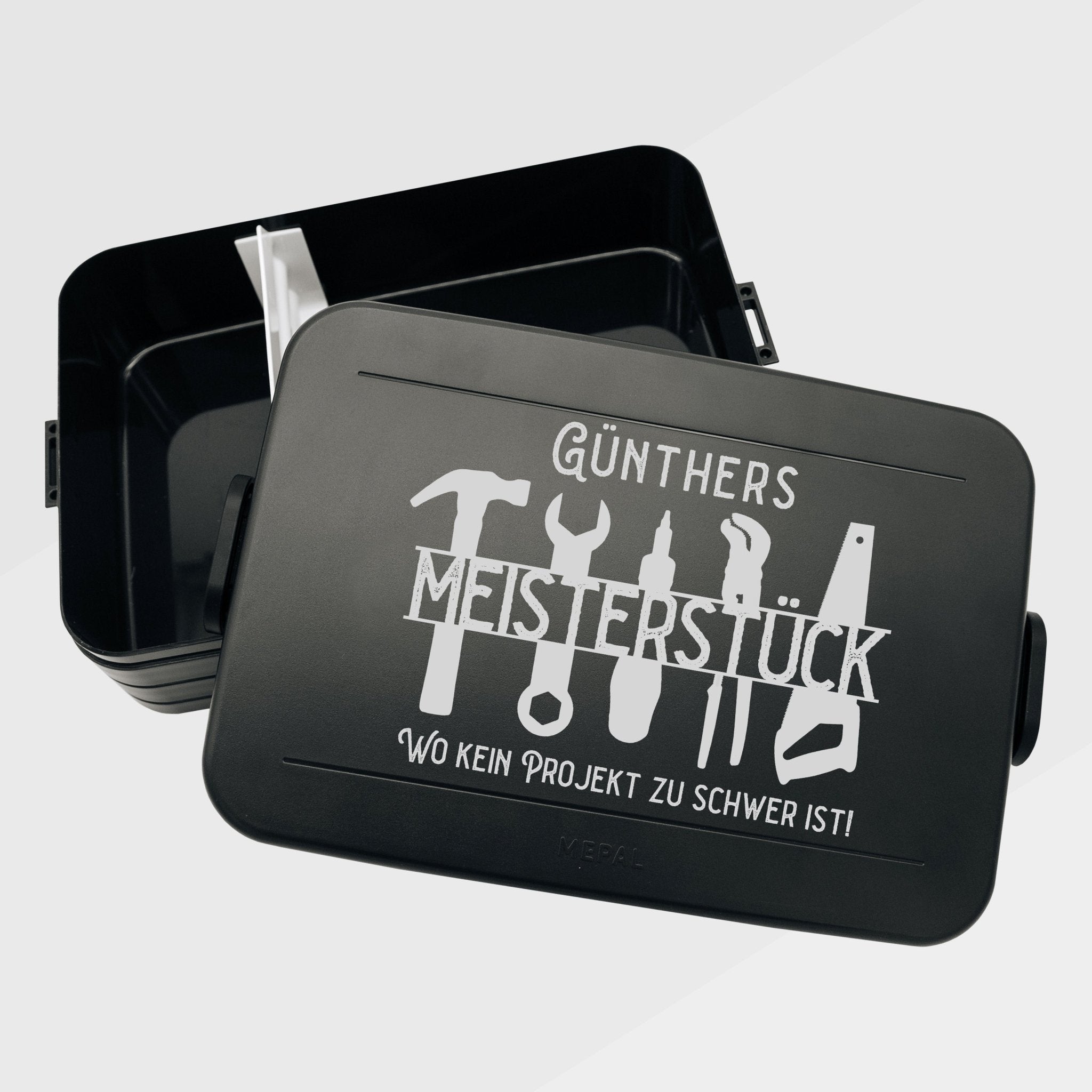 Mepal Brotdose schwarz XXL - Meisterstück - Abenteuernah