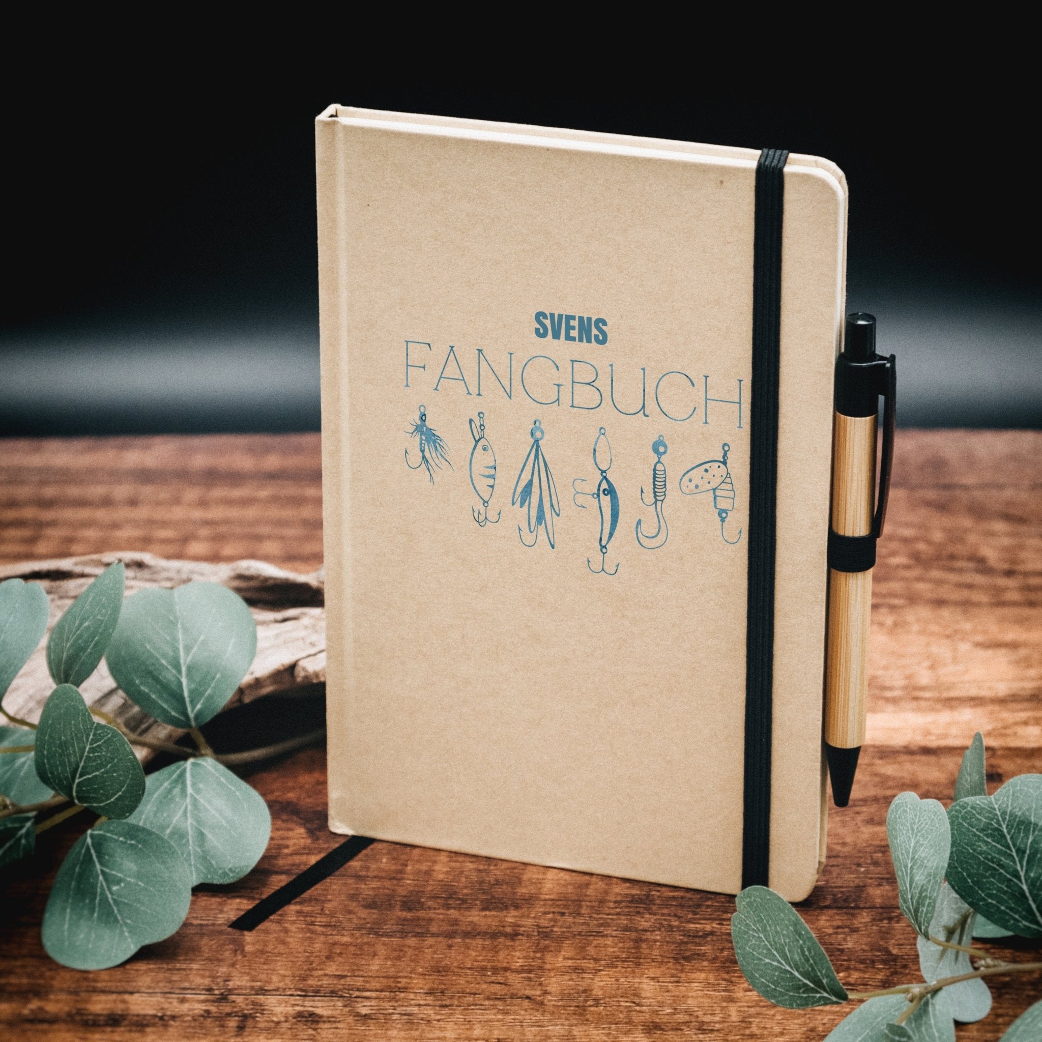 Notizbuch Karton - Fangbuch Angelköder - Abenteuernah