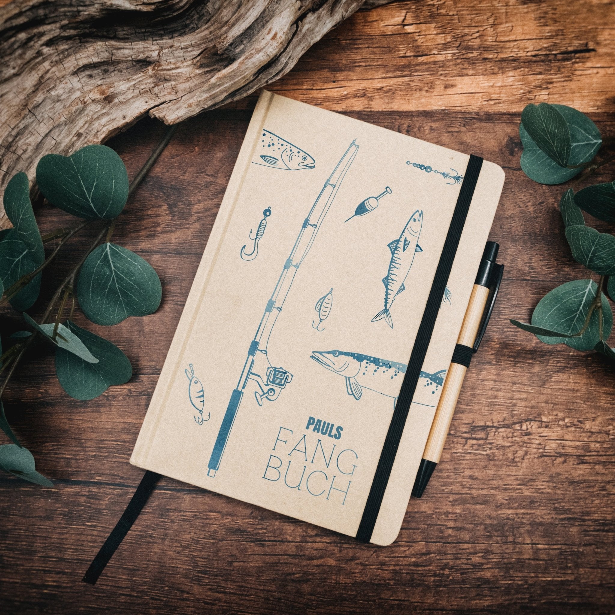 Notizbuch Karton - Fangbuch Angelzubehör - Abenteuernah