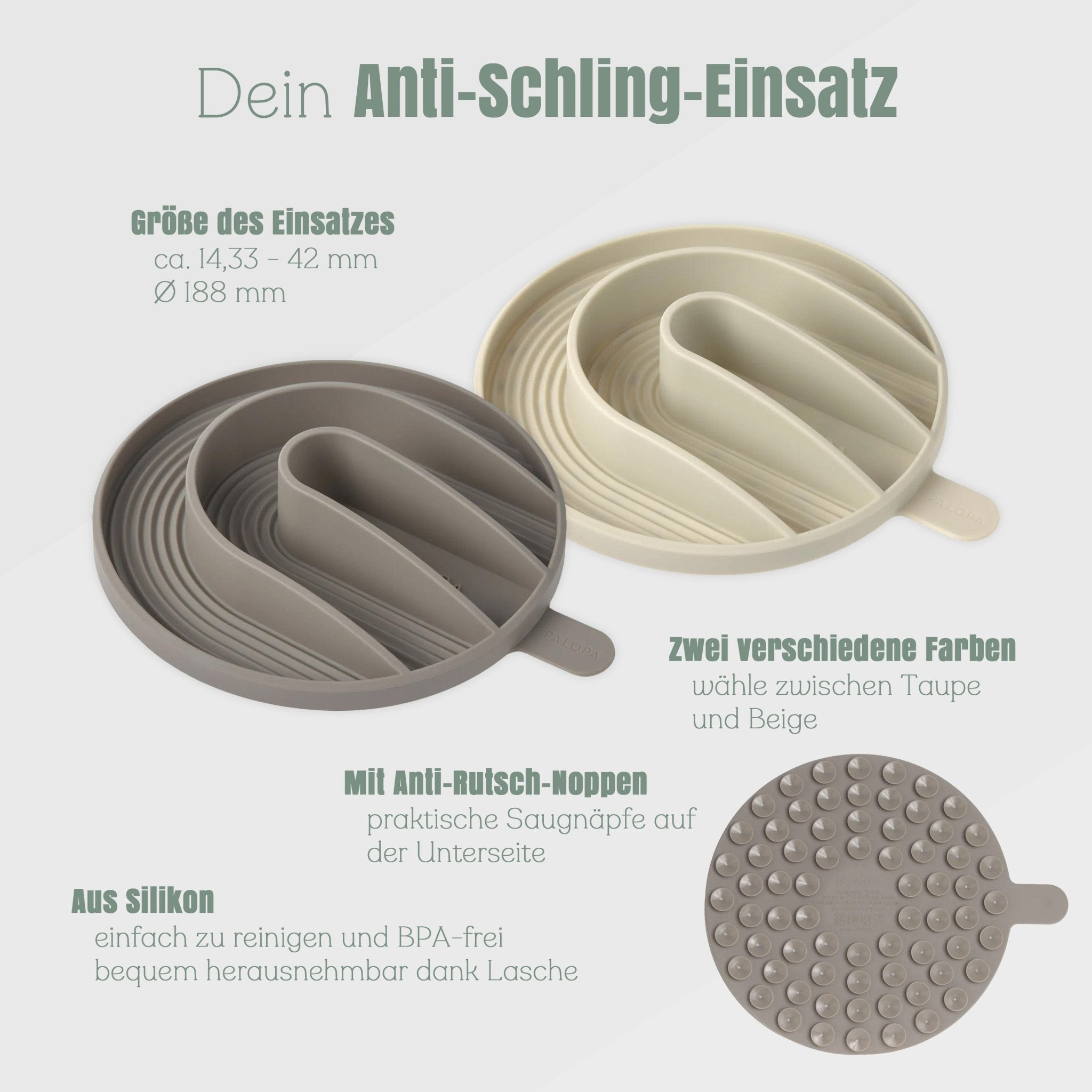 Palopa Anti Schling Einsatz Hundenapf - Wunschname - Abenteuernah