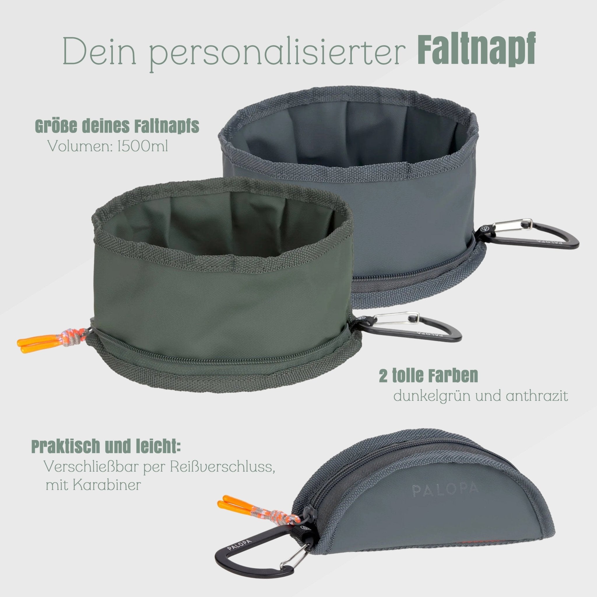 Palopa Faltnapf - Wunschname - Abenteuernah