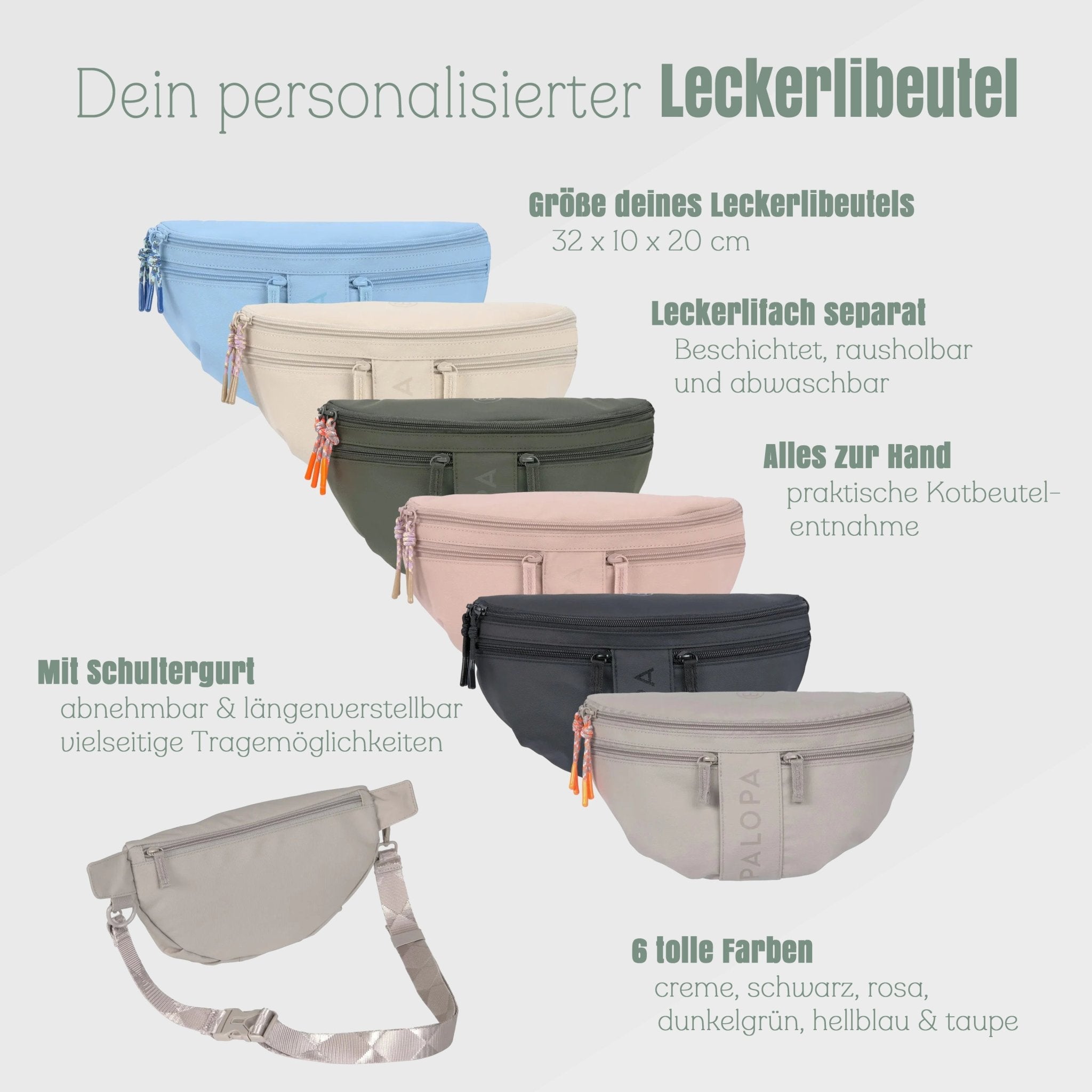 Palopa Leckerlibeutel "Emma" - Wunschname - Abenteuernah