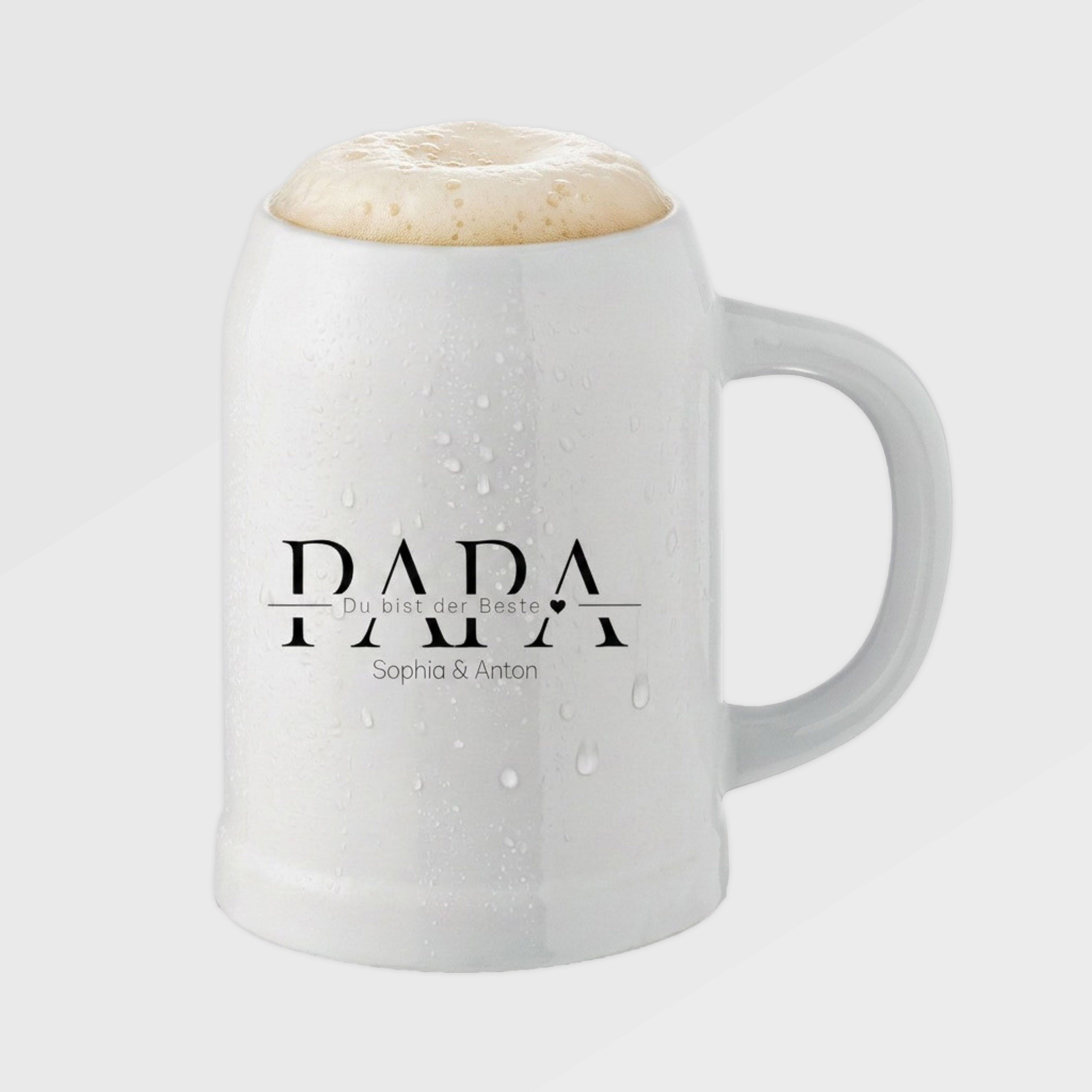 Bierkrug Keramik personalisiert - Papa