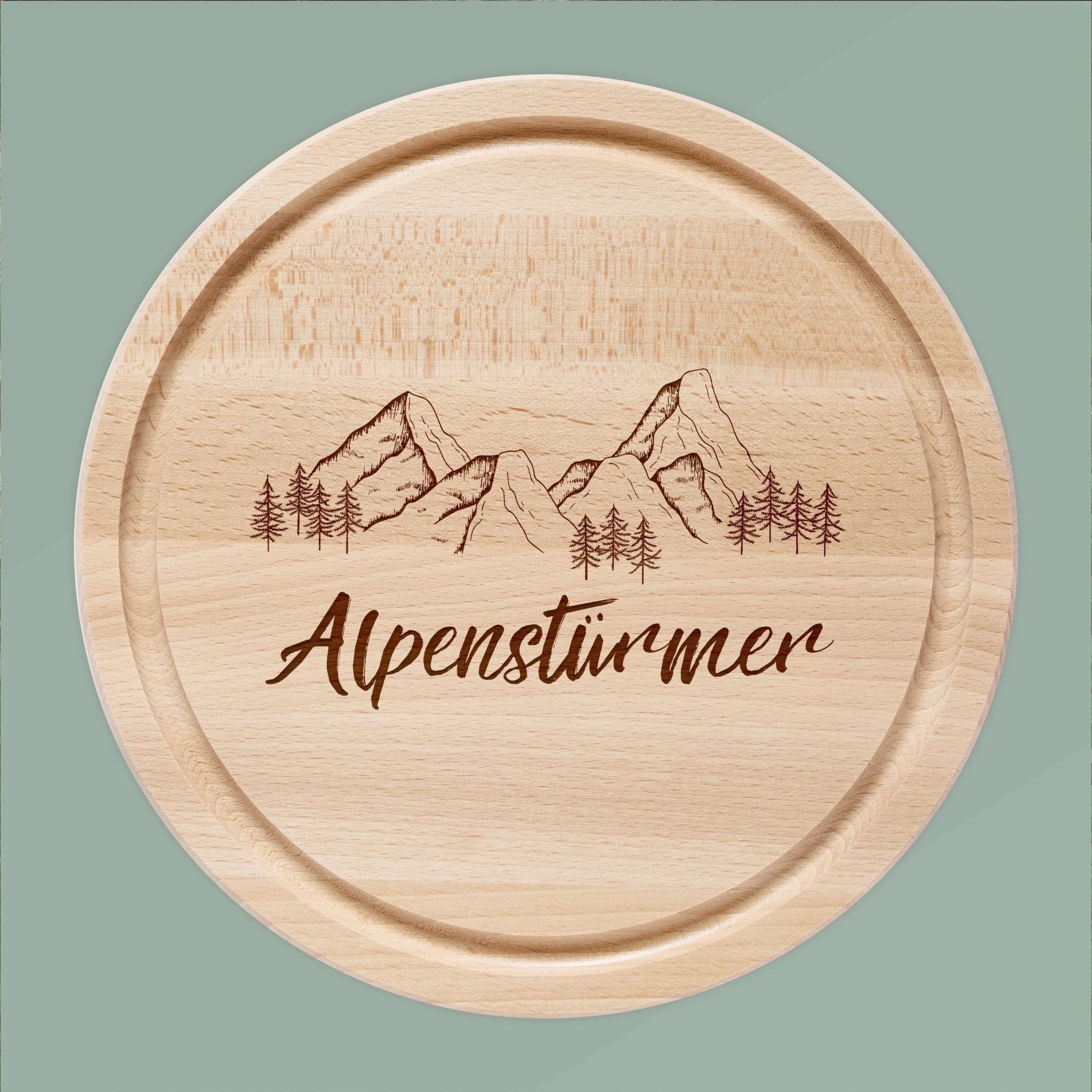 Rundes Holzbrett - Alpenstürmer - Abenteuernah