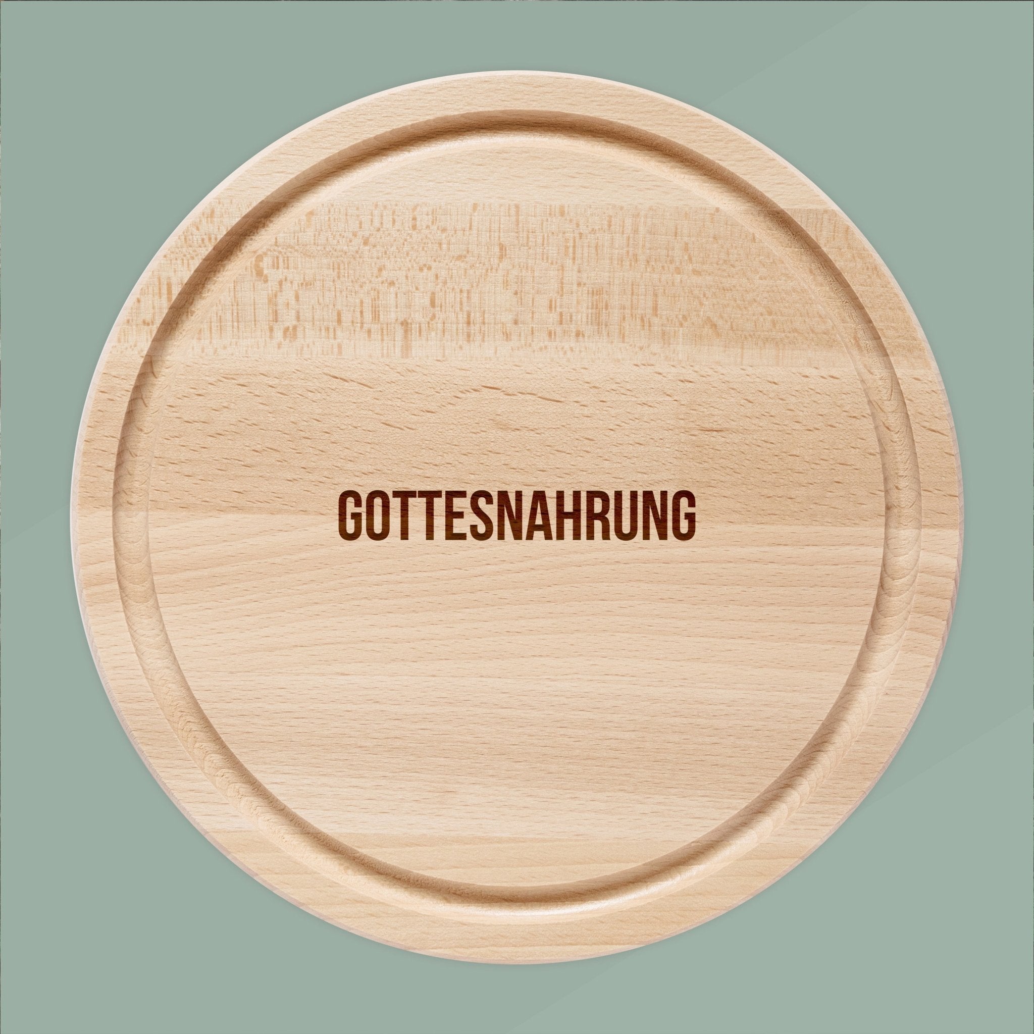 Rundes Holzbrett - Gottesnahrung - Abenteuernah