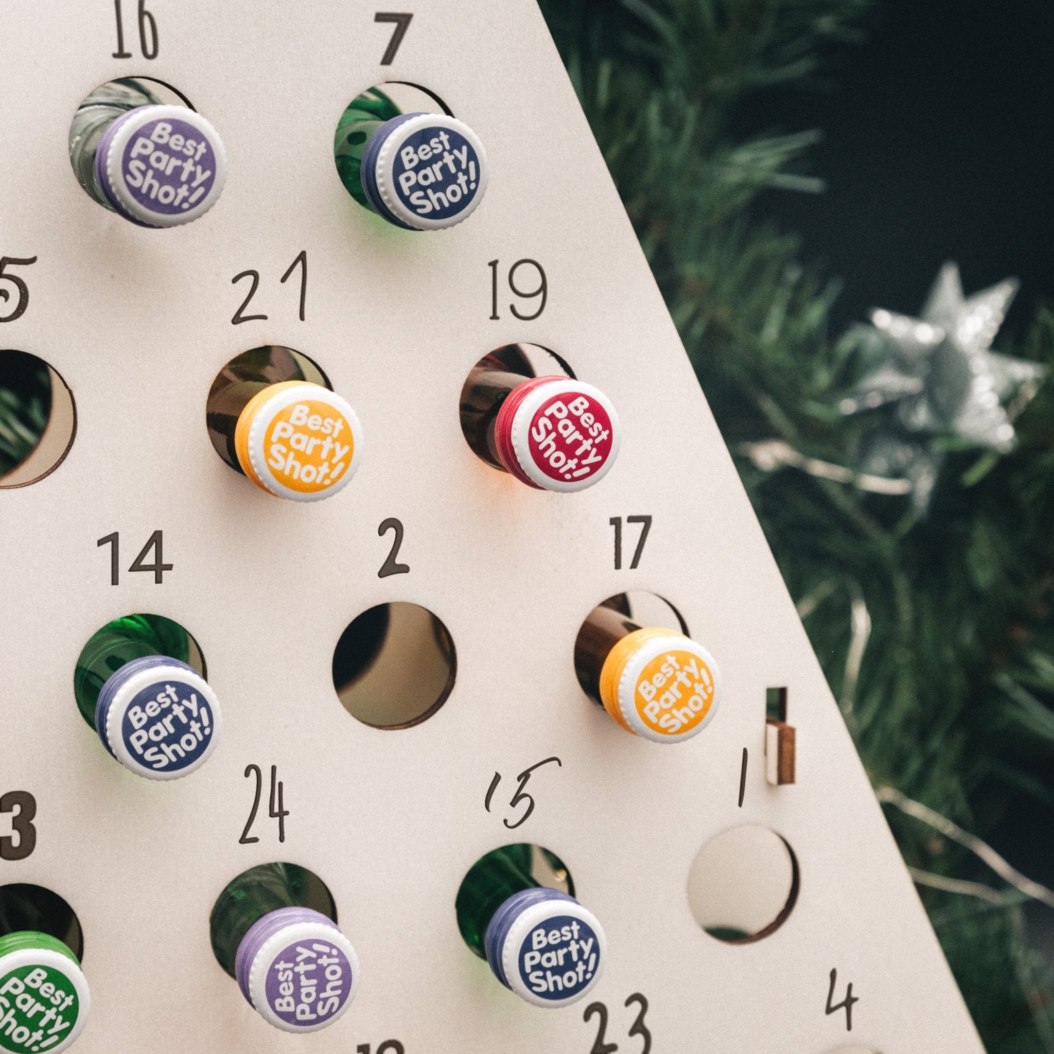 Schnaps - Adventskalender - Tannenbaum mit Wunschname - Abenteuernah