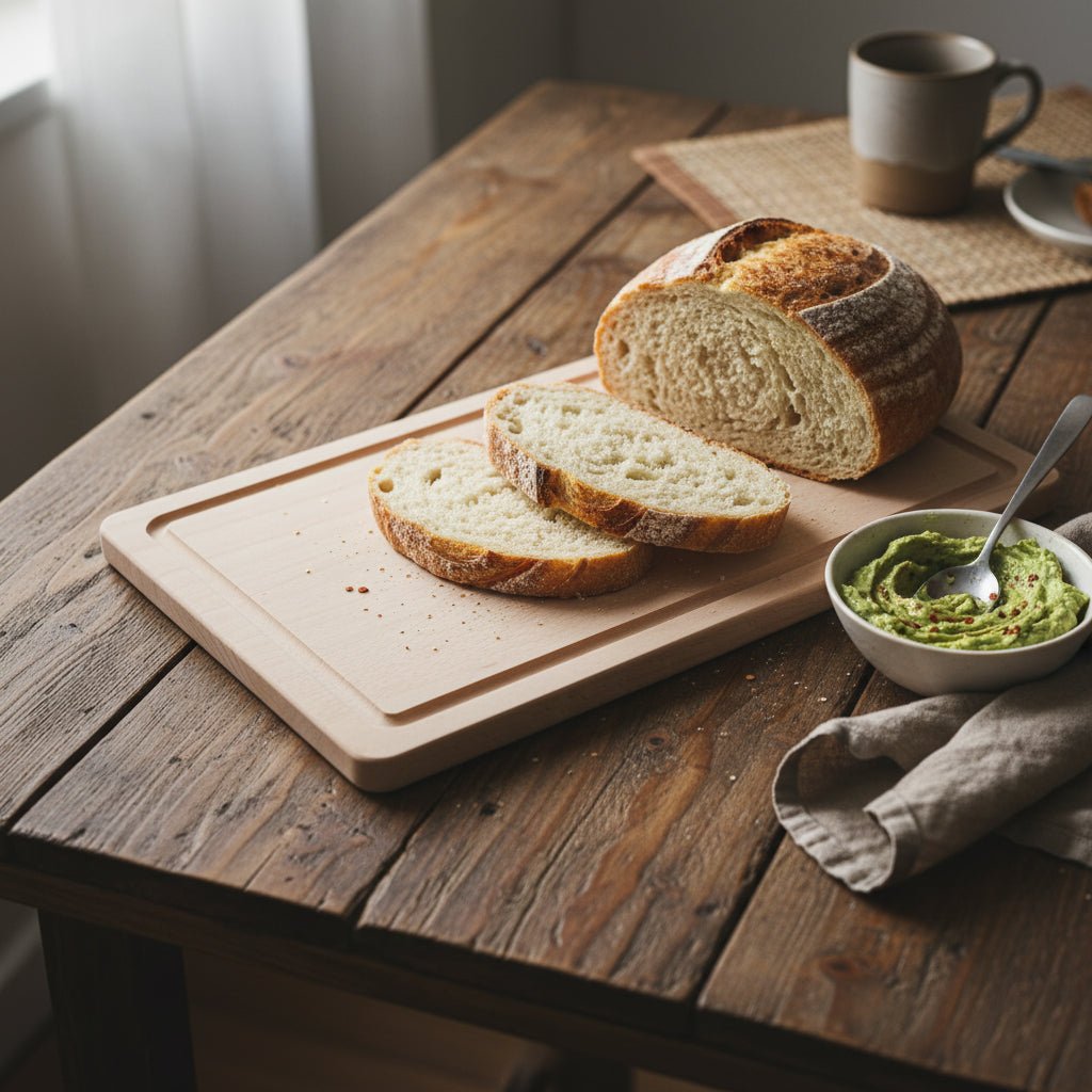 Schneidebrett mit Saftrille - Wanderausrüstung mit Bergen - Abenteuernah