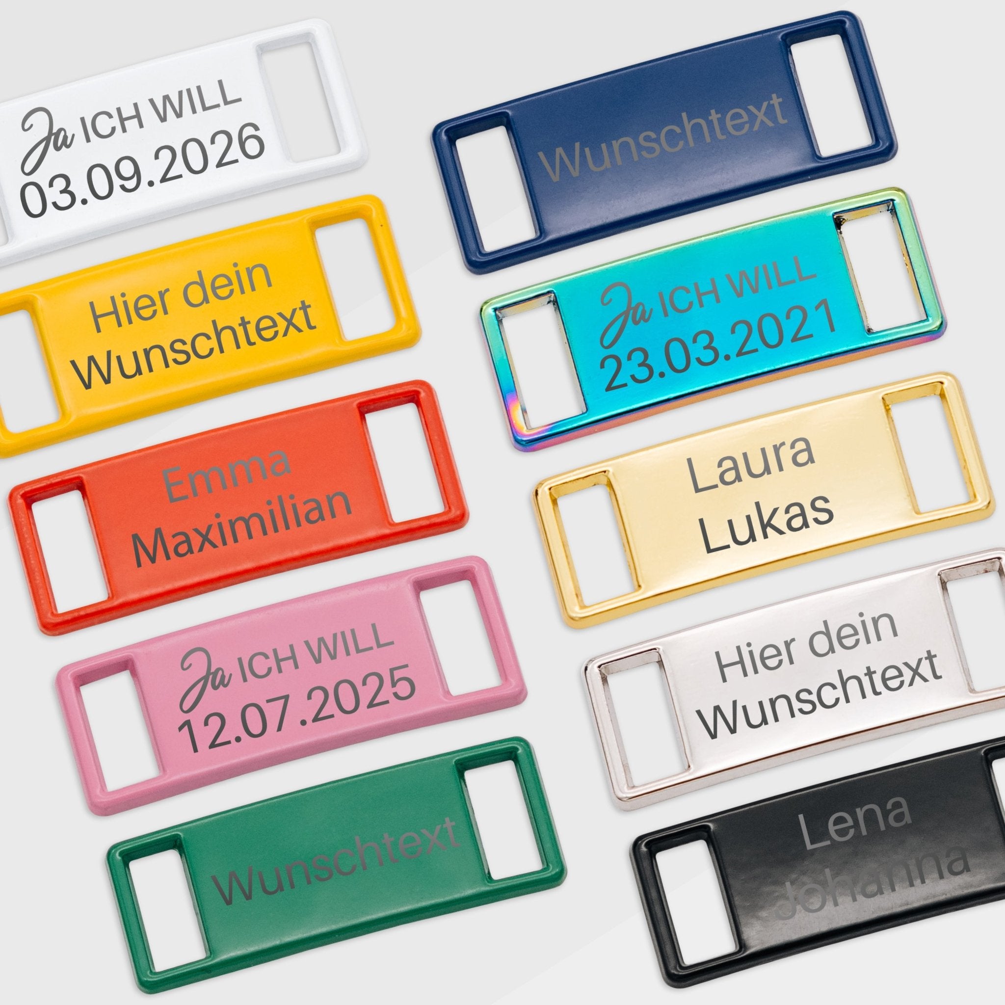 Schnürsenkelanhänger - Lacetag Hochzeit - Abenteuernah