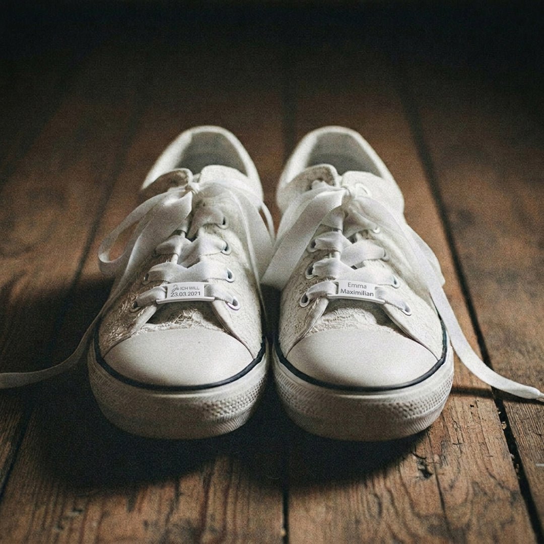 Schnürsenkelanhänger - Lacetag Hochzeit - Abenteuernah