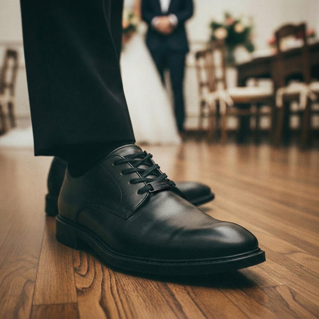 Schnürsenkelanhänger - Lacetag Hochzeit - Abenteuernah