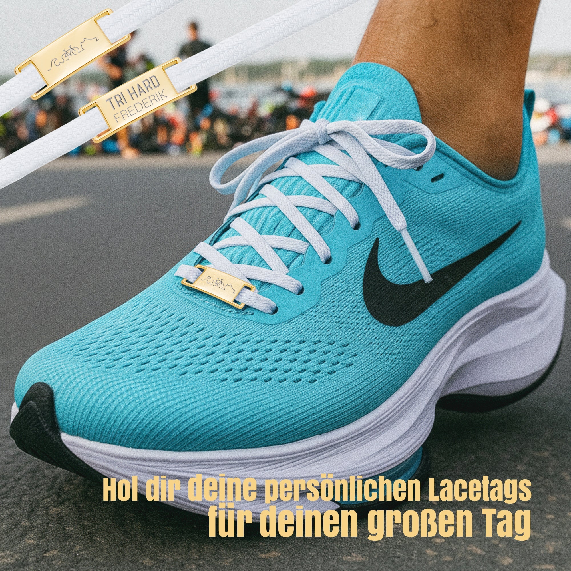 Schnürsenkelanhänger - Lacetag Triathlon - Abenteuernah