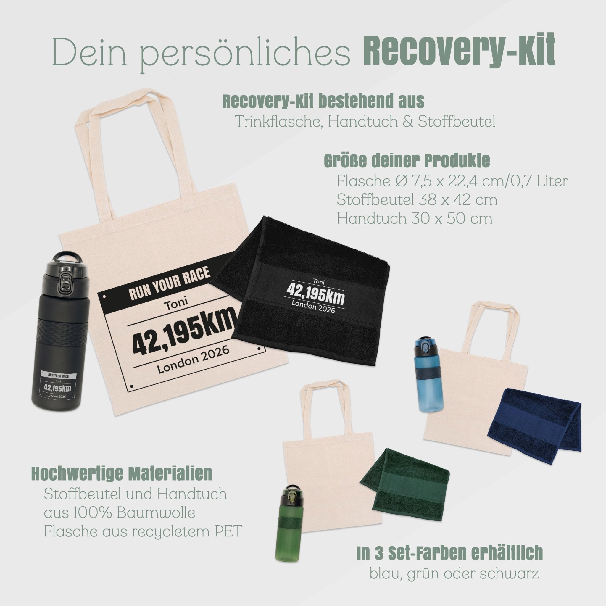 Starterkit Marathon personalisiert - Laufevent Recovery - Abenteuernah
