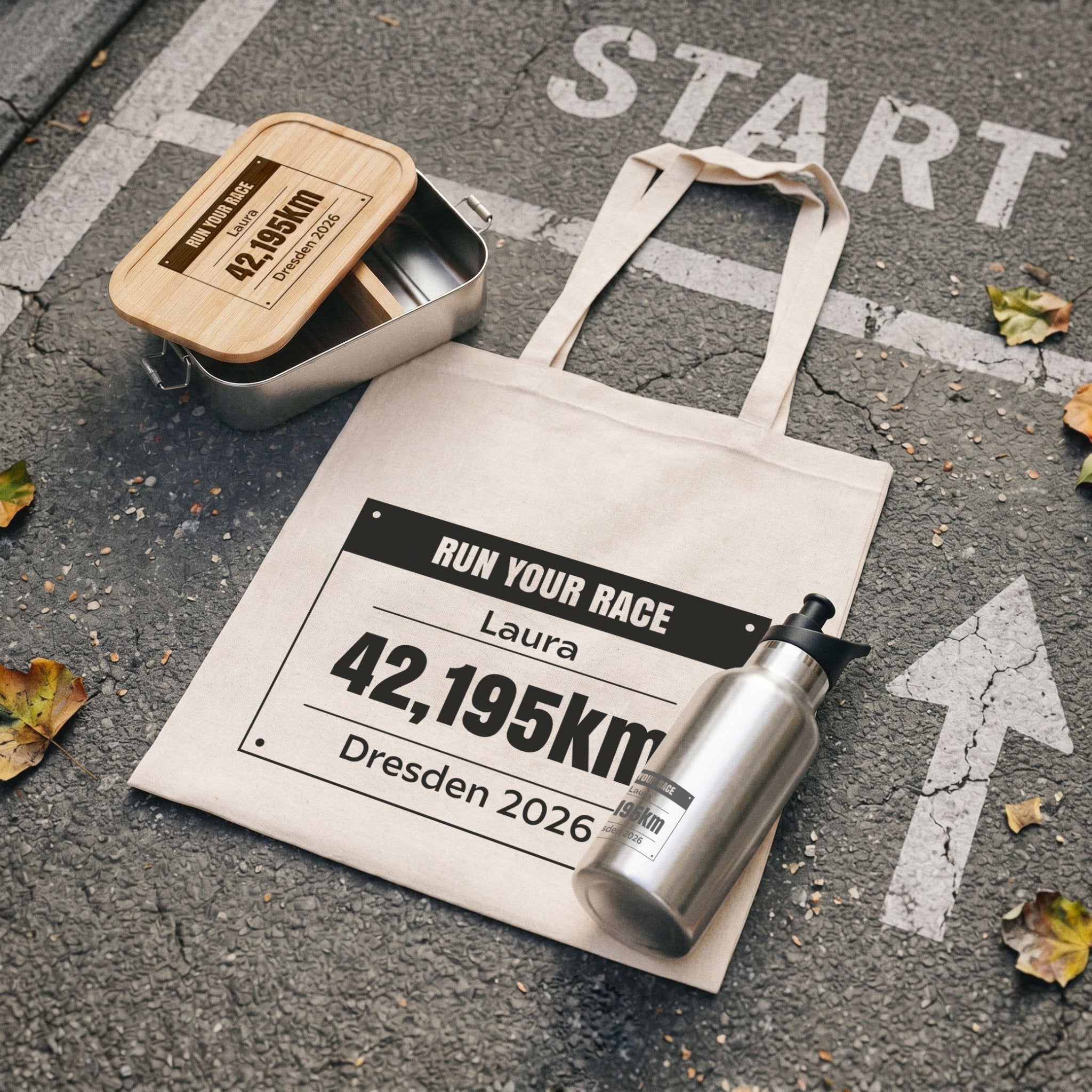 Starterkit Marathon personalisiert - Laufevent Sustainable - Abenteuernah