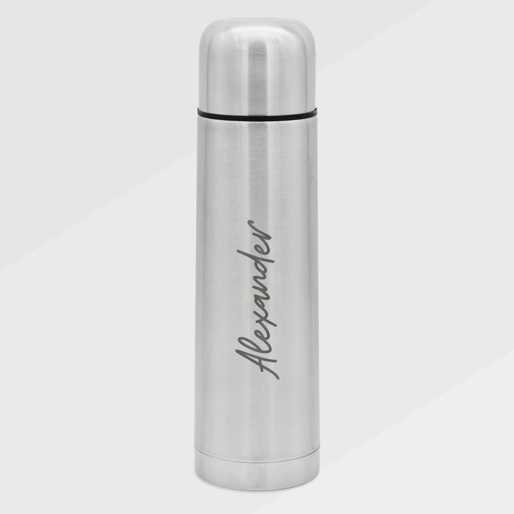 Thermosflasche Edelstahl mit Gravur