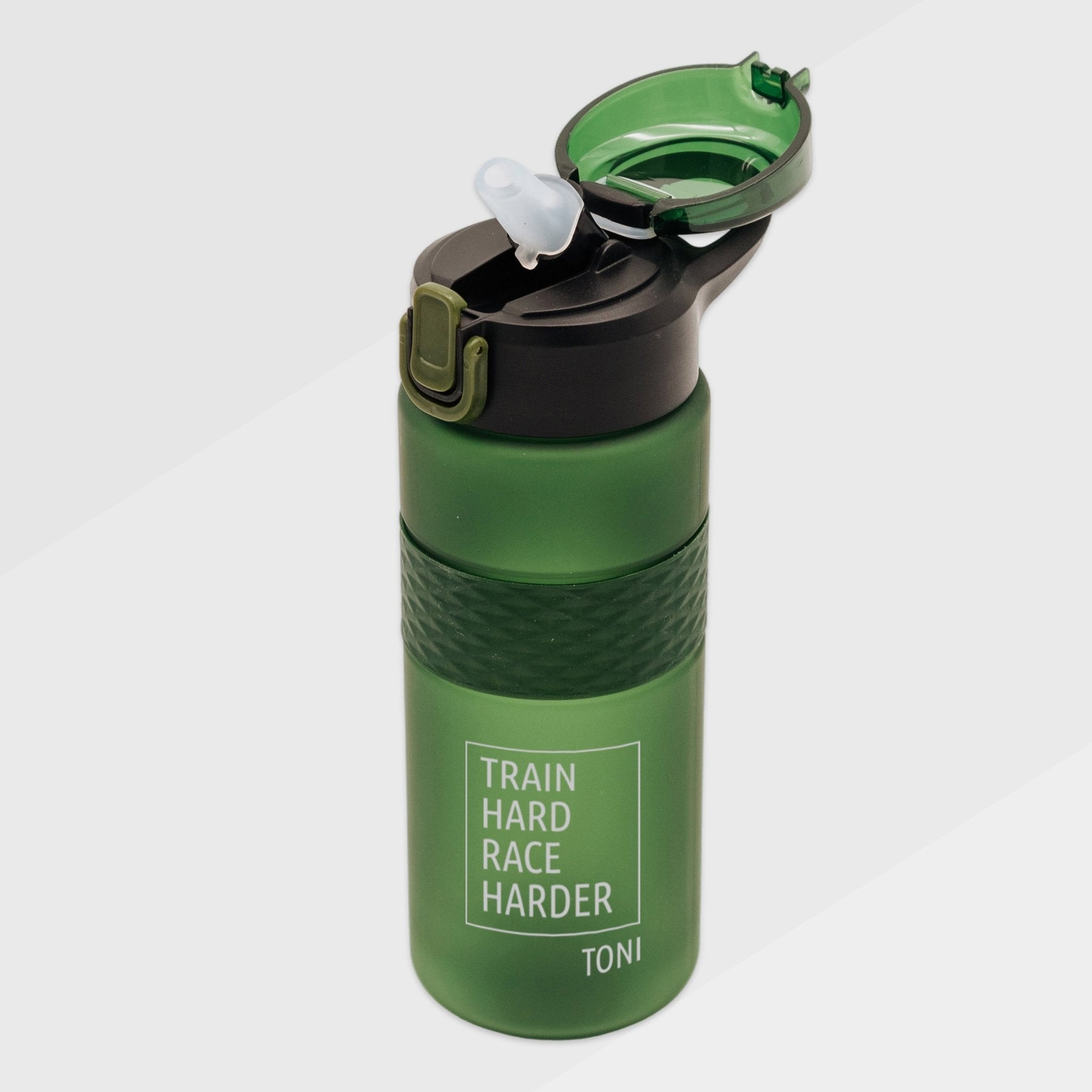 Trinkflasche aus RPET personalisiert - Fitness Motiv - Abenteuernah