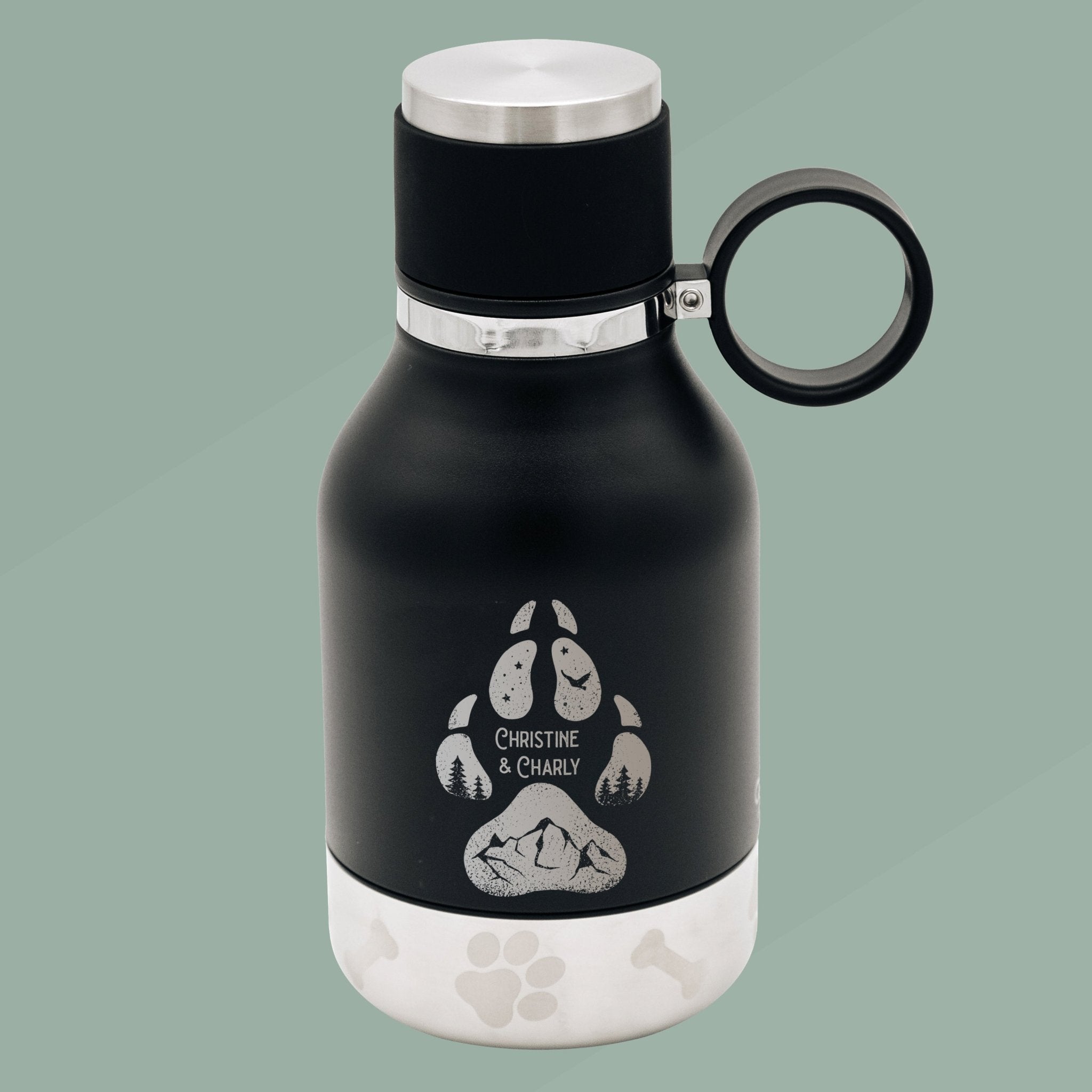 Trinkflasche Buddy klein - Hundepfote - Abenteuernah