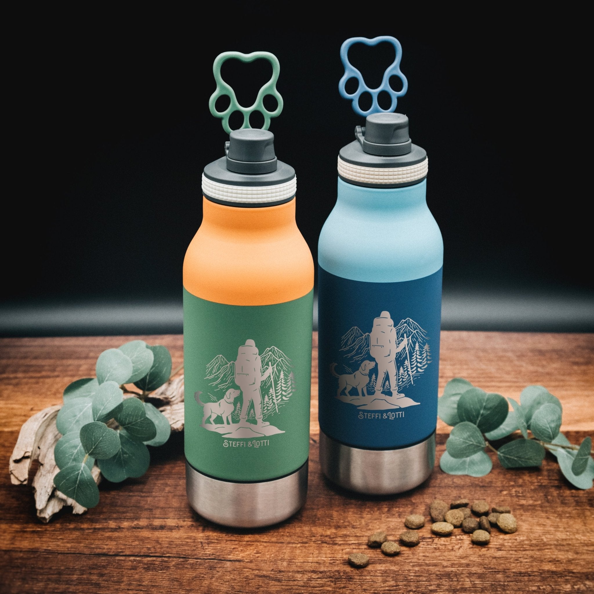 Trinkflasche Buddy - Wanderer mit Hund - Abenteuernah
