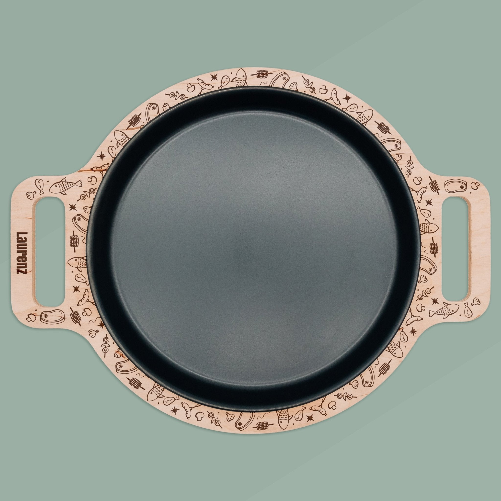 Warmhalteplatte rund - Doodles - Abenteuernah