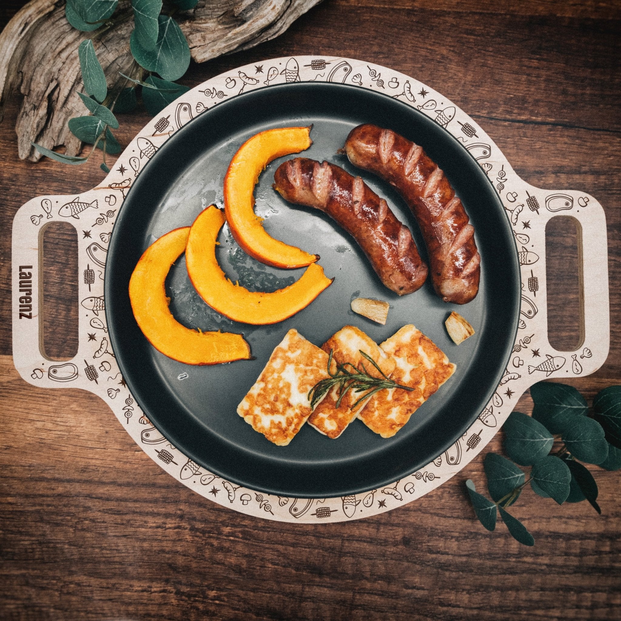 Warmhalteplatte rund - Doodles - Abenteuernah