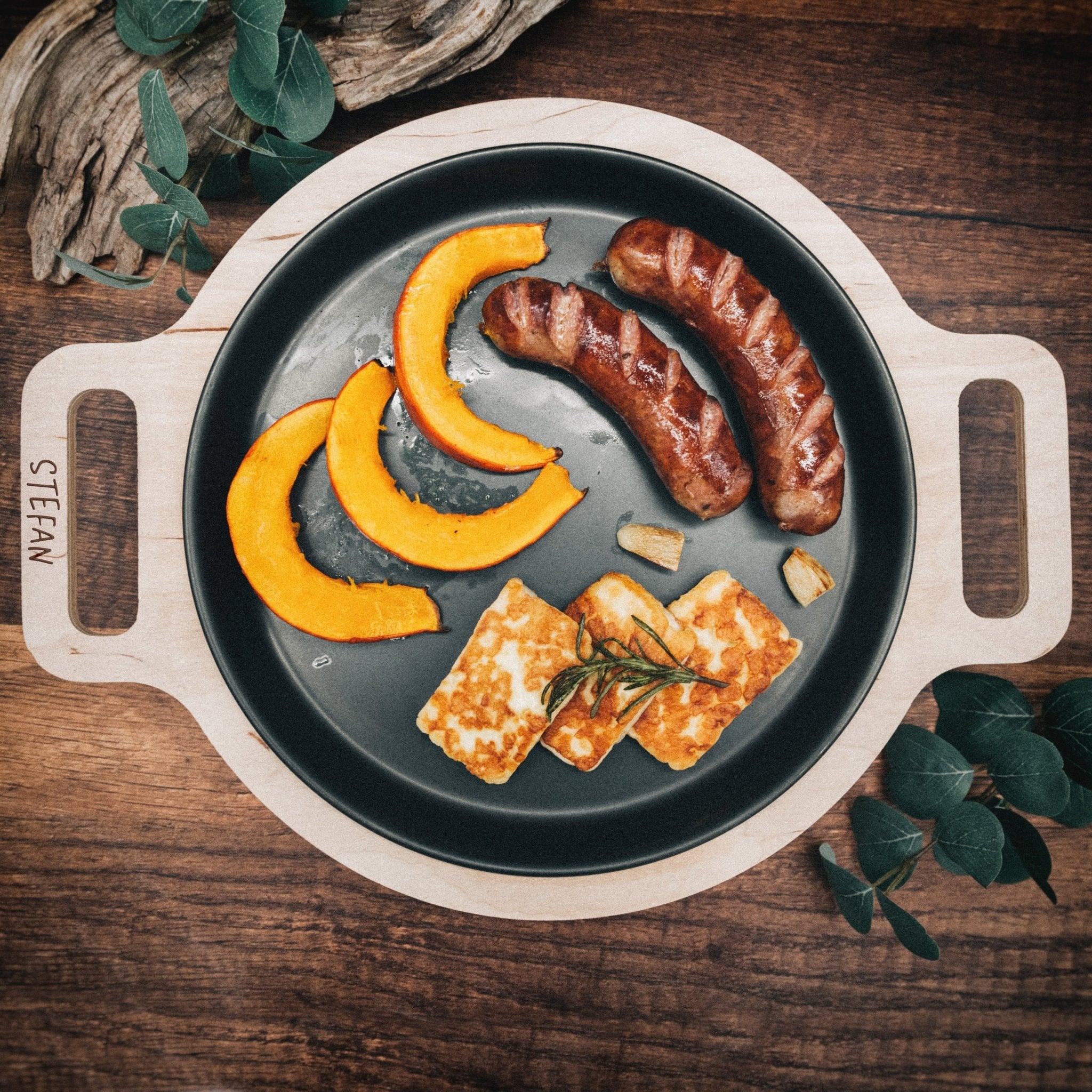 Warmhalteplatte rund - Name - Abenteuernah