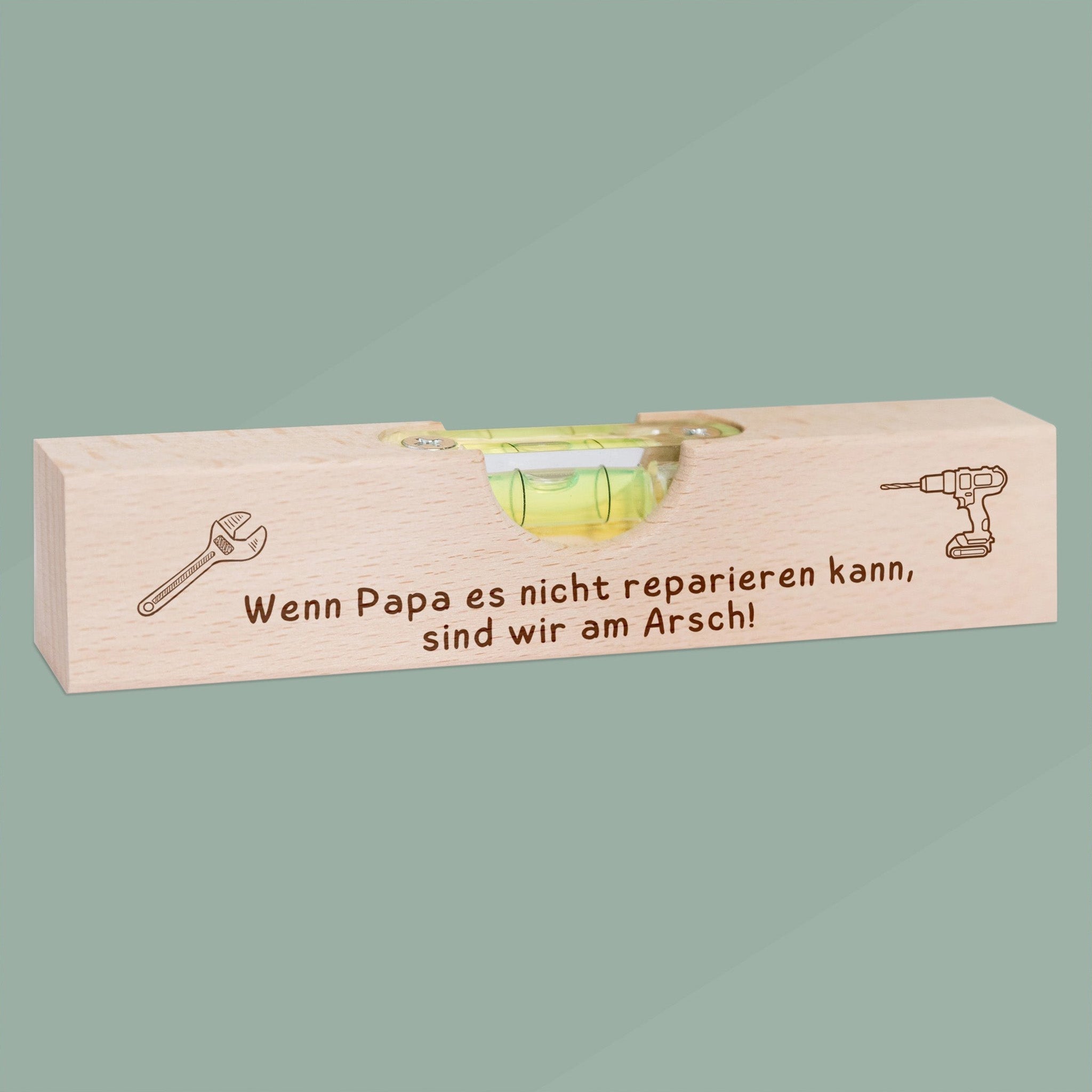 Wasserwaage Holz - Wenn Papa es nicht reparieren kann - Abenteuernah