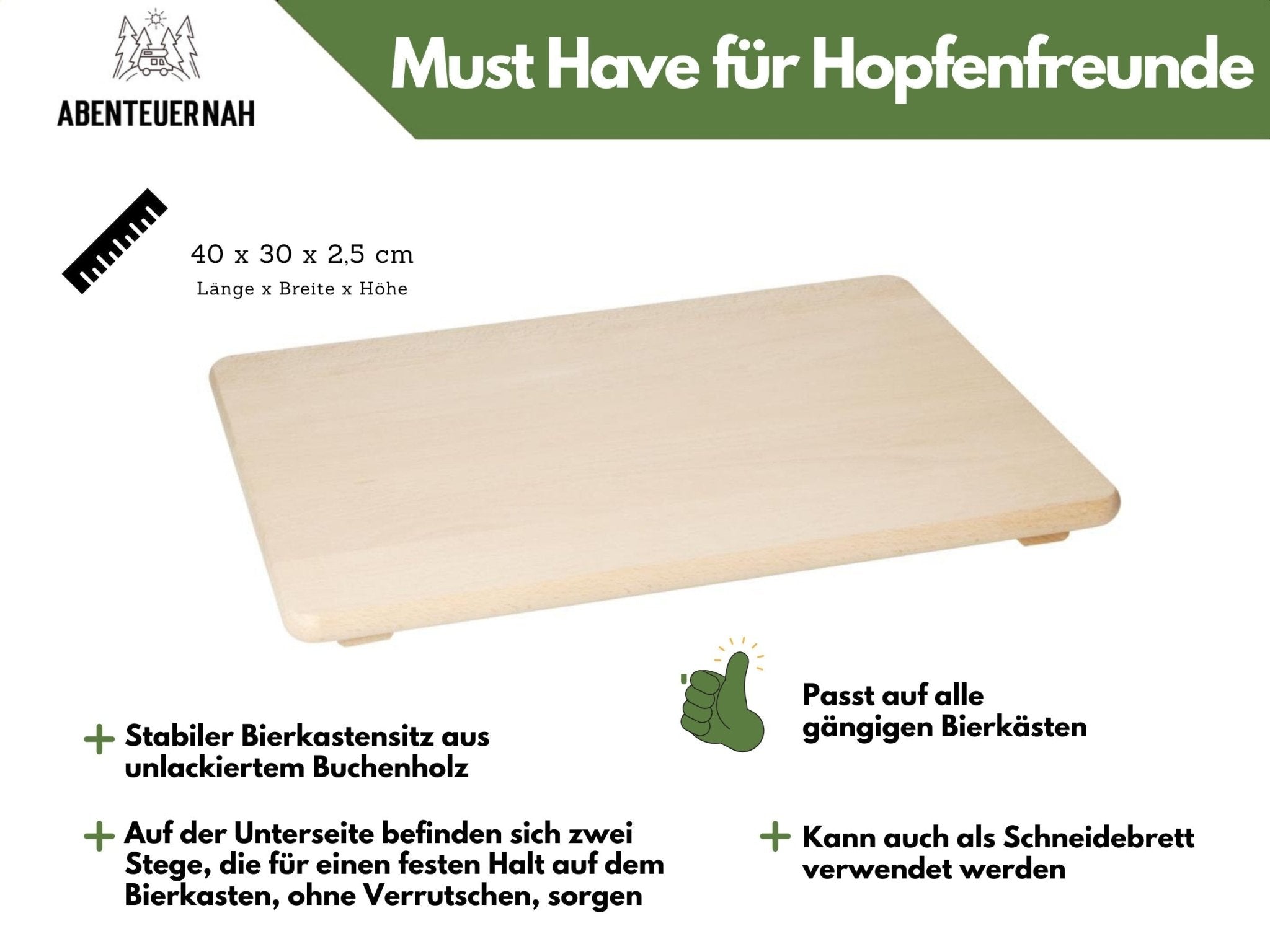 Adventskalender Bierkastensitz - Hirschgeweih - Abenteuernah