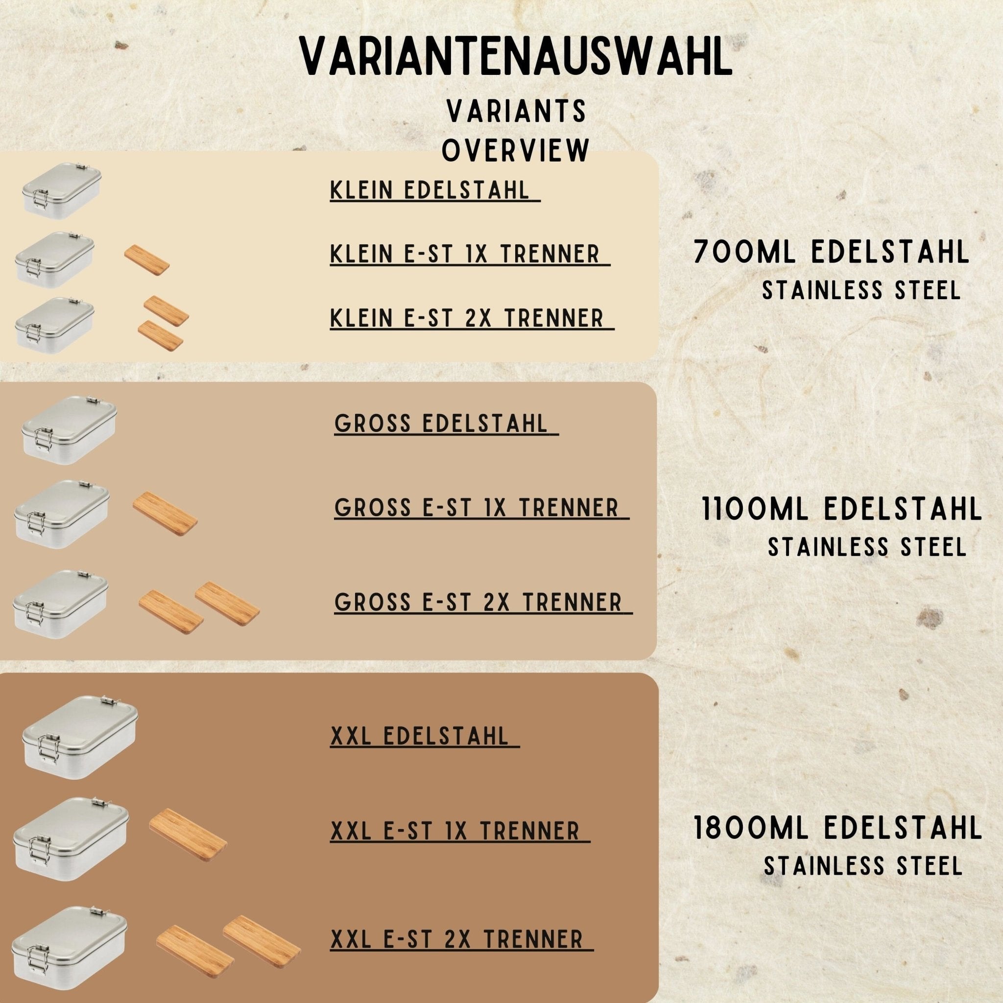 Brotdose Edelstahl silber - Wohnwagen Snacks - Abenteuernah