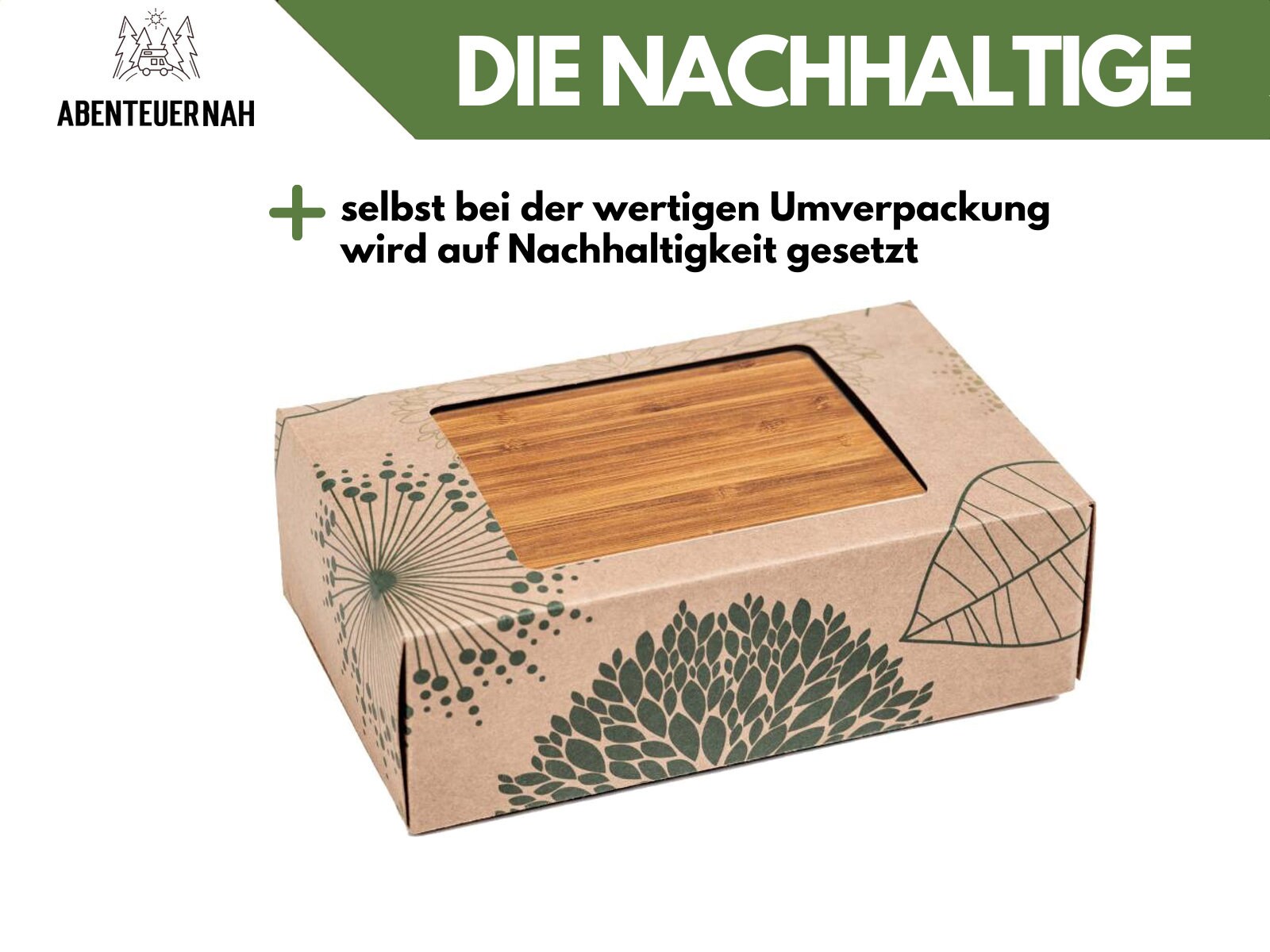 Brotdose personalisiert, Edelstahl Brotdose Trennsteg, Lunchbox Holz mit Name, Camper Geschenk, Geschenke für Männer - abenteuernah