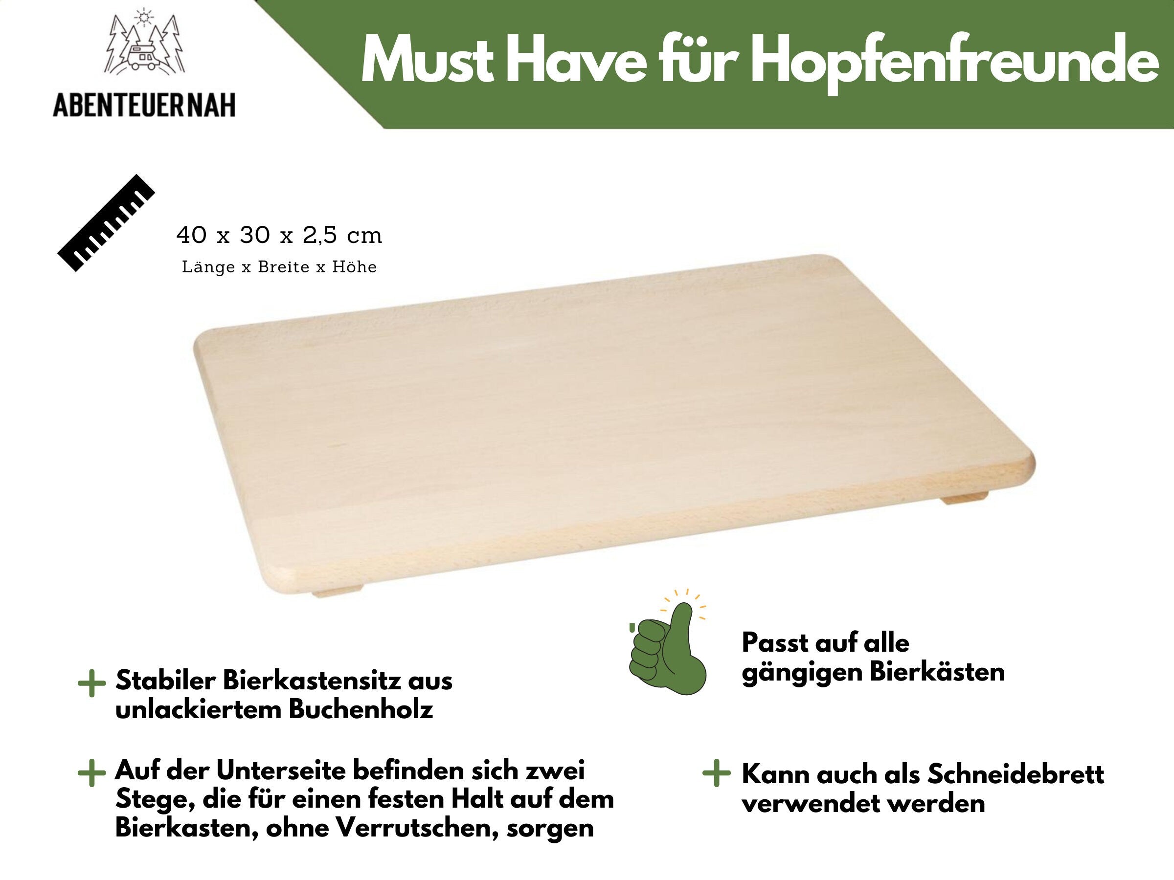 Bierkastensitz, Trainerbank, Männer Geschenk, Personalisierte Geschenke Mann, Geschenke für Papa, Geschenk Opa, Bier Geschenk - abenteuernah