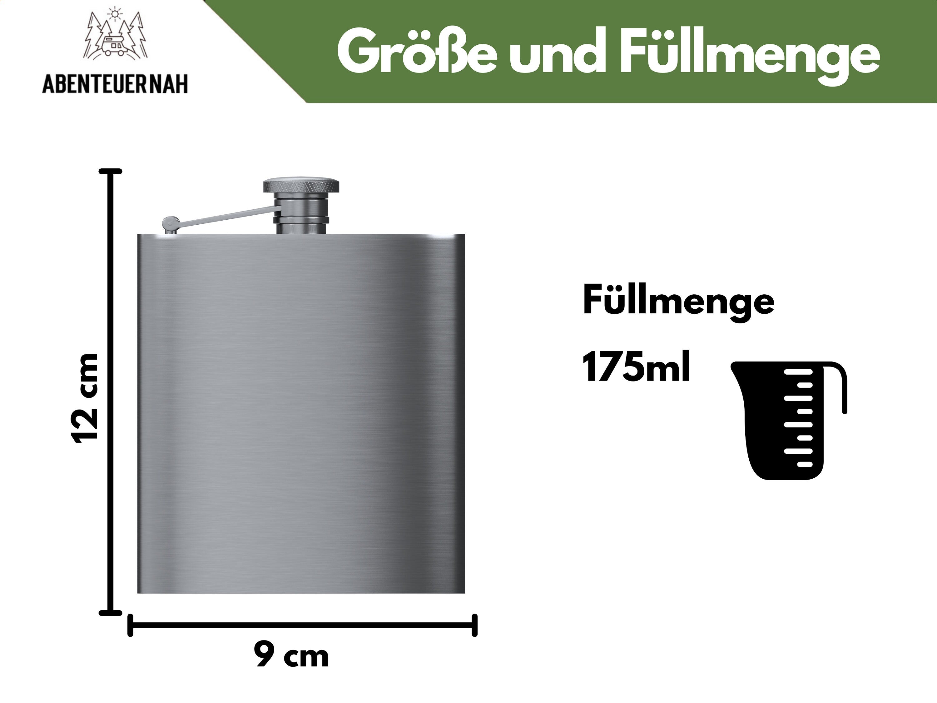 Flachmann Edelstahl, Flachmann Trauzeuge, Flachmann Hochzeit, Flachmann, Flachmann personalisiert, Flachmann mit Gravur - abenteuernah