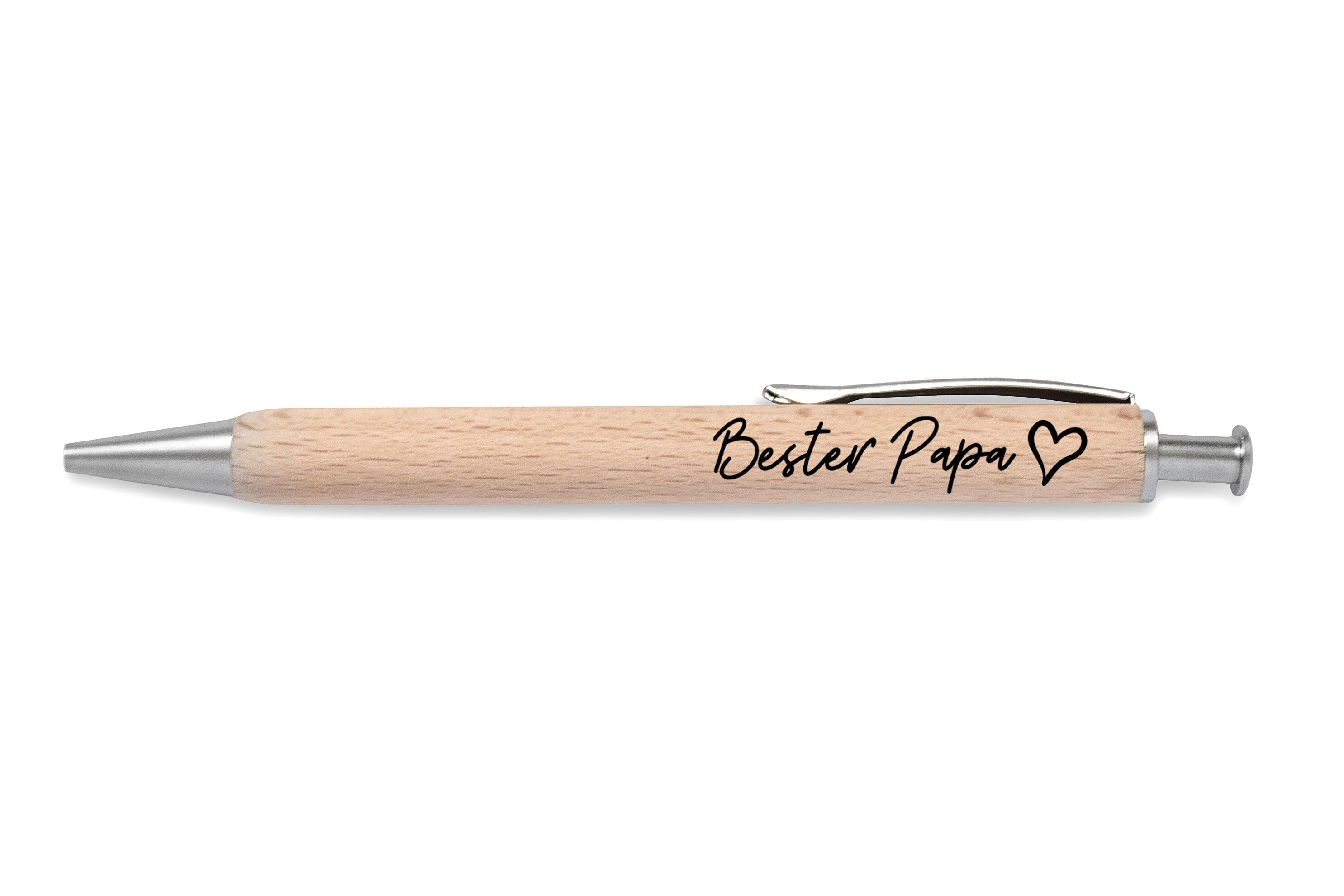 Kugelschreiber personalisiert, Kugelschreiber Holz, Personalisierter Kugelschreiber Holz, Papa Geschenk, Stift Gravur, Vatertag - abenteuernah