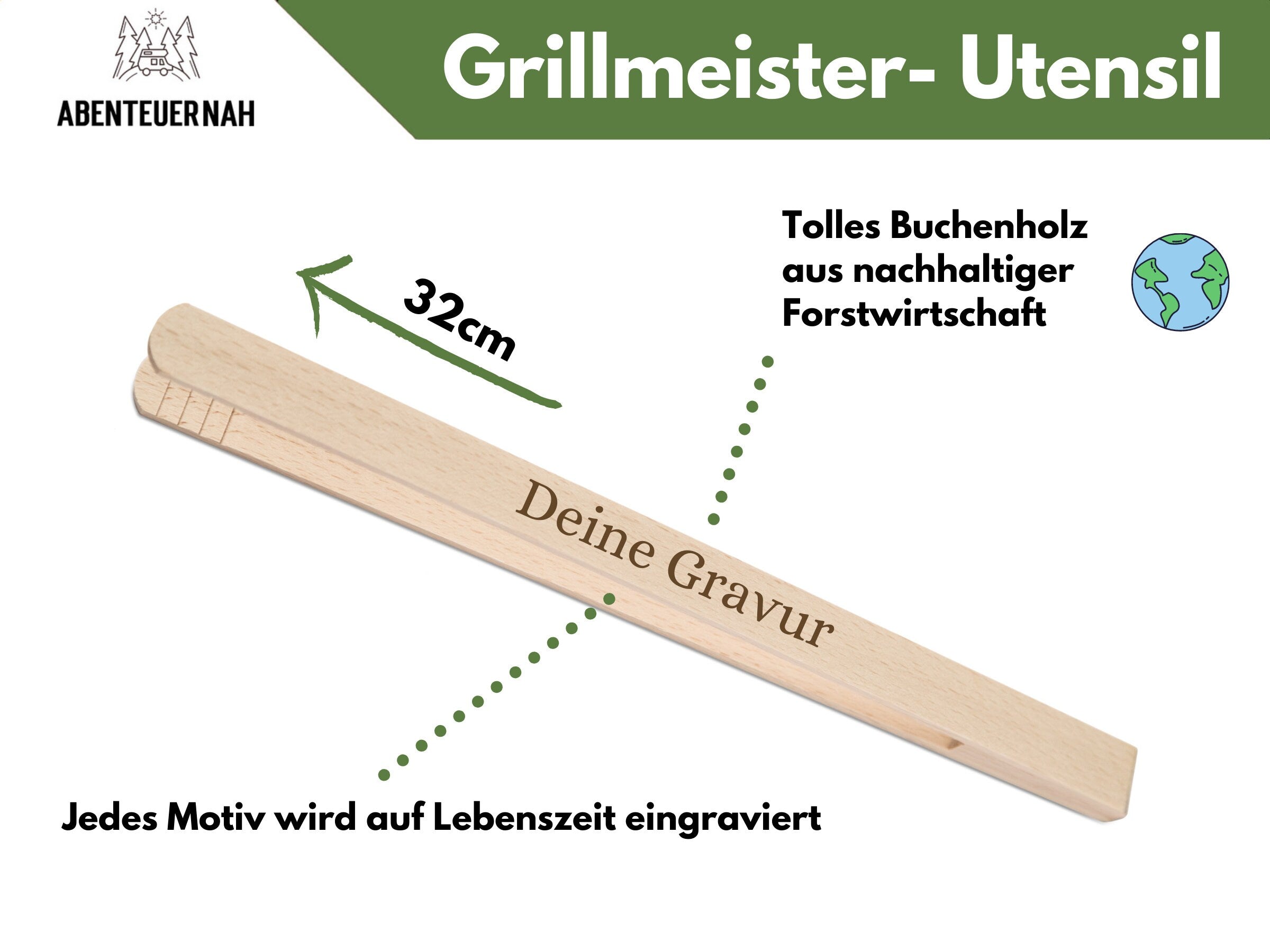 Grillzange Papa, Papa Geschenk, Vatertagsgeschenk, Grillzange Vatertag, Grill Geschenk, Vatertag Opa, Grillbesteck - abenteuernah